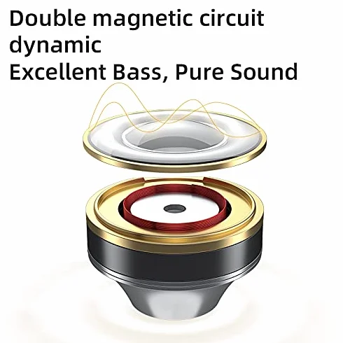 Linsoul KZ ZAS 7BA+1DD monitor douszny, słuchawki douszne HiFi Bas, słuchawki douszne do gier, hybrydowe słuchawki IEM z wbudowanym odłączanym kablem, dla muzyków audiofilskich (czarne, bez mikrofonu)