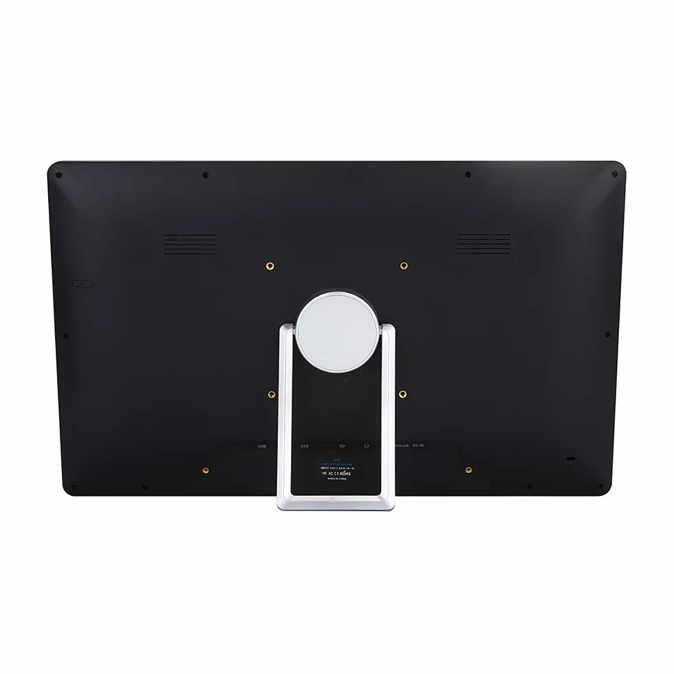 Cyfrowa ramka na zdjęcia 18,5", elektroniczna ramka na zdjęcia, biała/czarna, elektroniczny album fotograficzny rozdzielczość 1366 i razy; 768, z WiFi, może odtwarzać wideo i muzykę