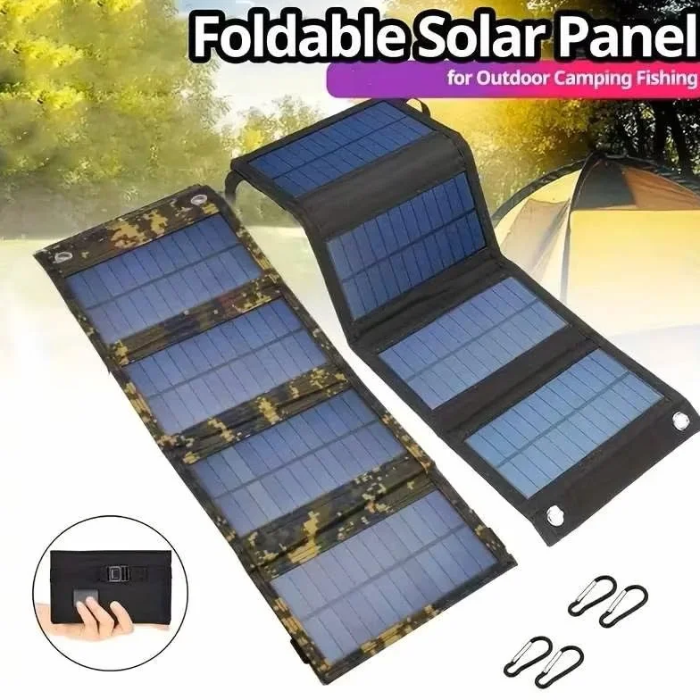Przenośna ładowarka solarna 10 W z panelami słonecznymi | wodoodporny panel słoneczny IPX4 do małych elektrowni, telefonów, lekki, 23% wysoka konwersja