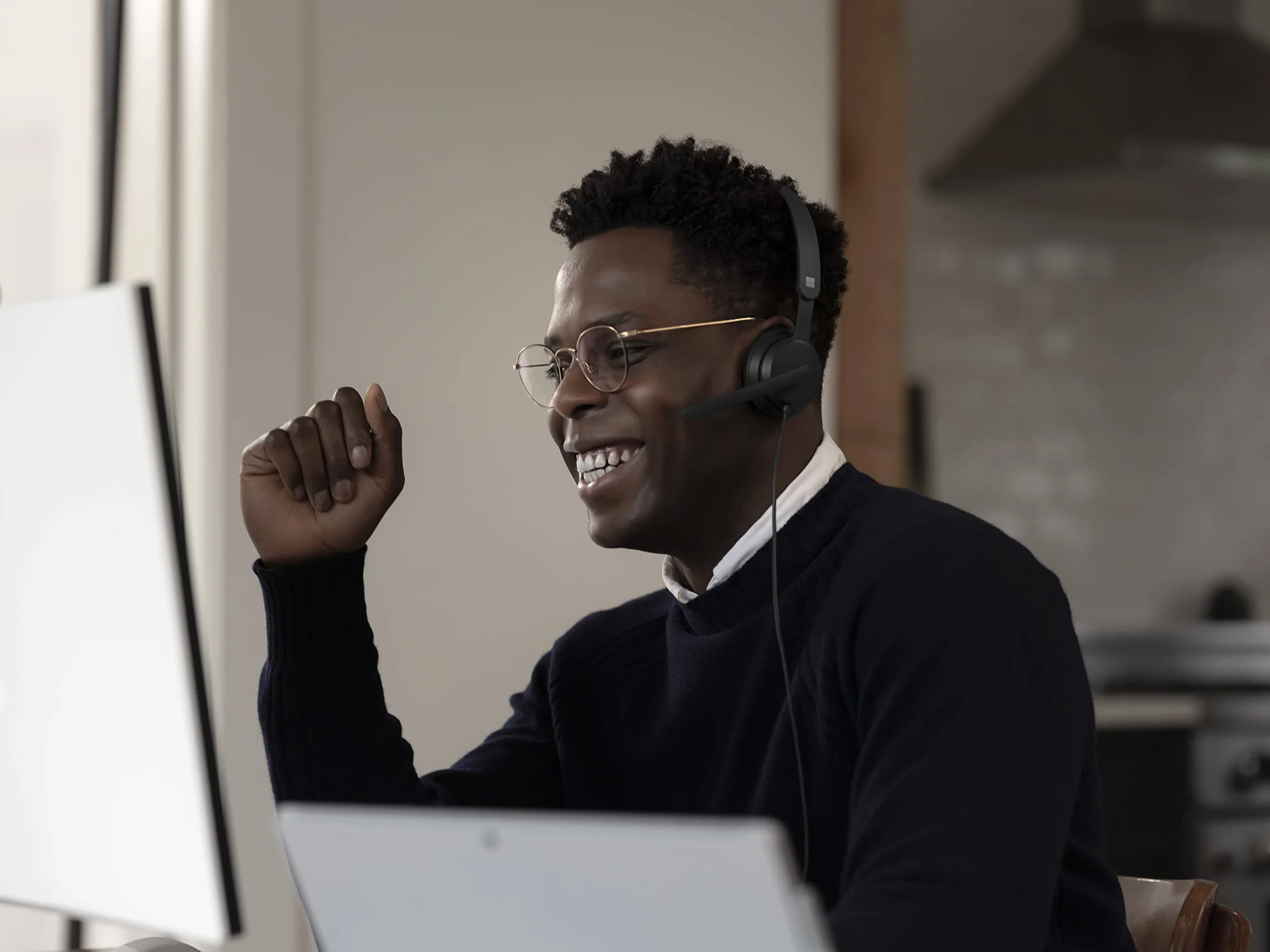 Microsoft Nowoczesny zestaw słuchawkowy USB, czarny, uniwersalny