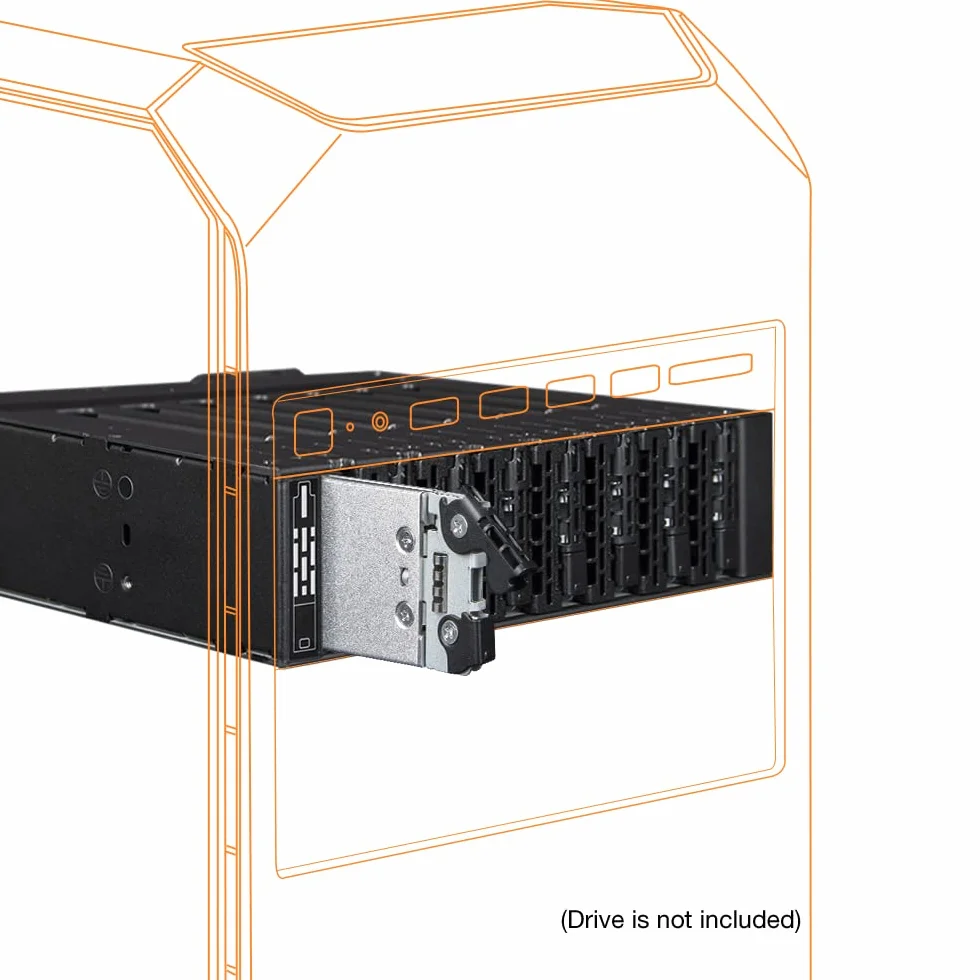ICY DOCK 8X M.2 NVMe PCIe 4.0 SSD do 8 x SFF-8612 OCuLink (zgodnie z SFF-9402 Rev 1.1) ramka wymienna (kompatybilna z Tri-Mode) - ToughArmor MB873MP-B V2