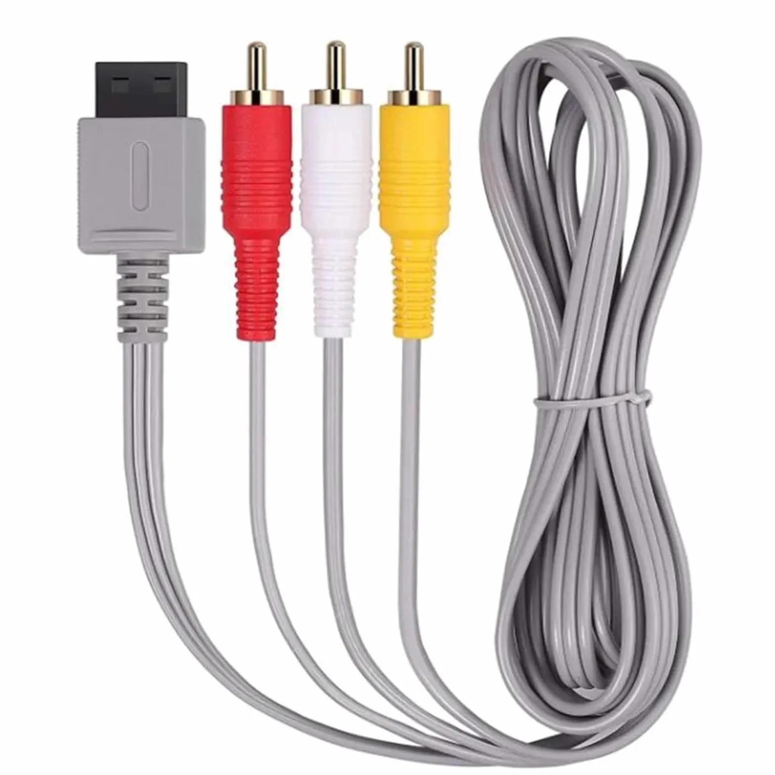 Uniwersalny kabel 50 sztuk do konsoli kontrolera Nintendo Wii, kompozytowy kabel audio i wideo AV for Will