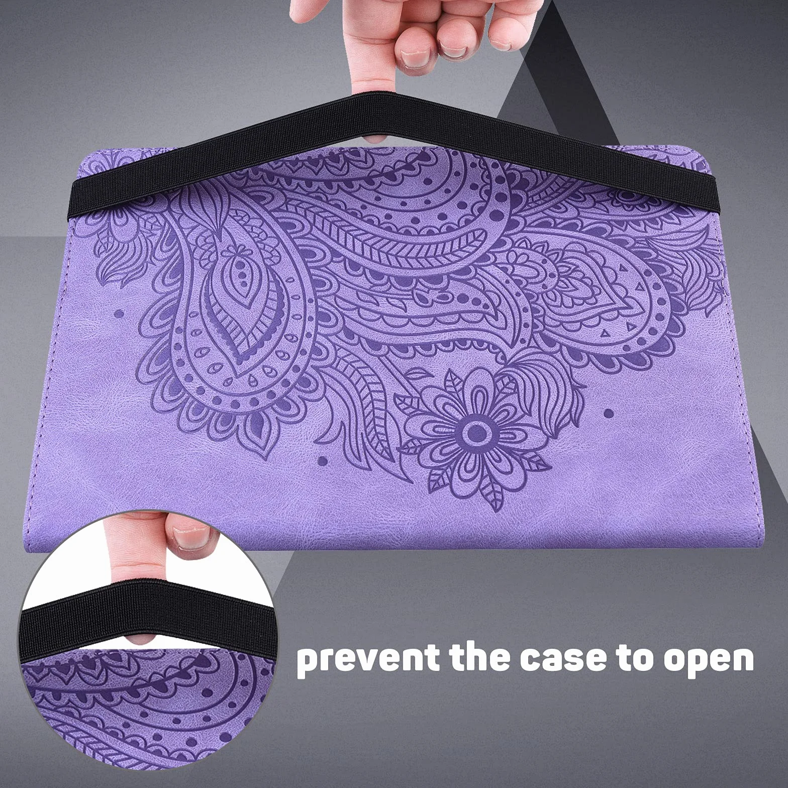 Etui do Honor Pad 8 2022, etui ochronne z rysikiem i uchwytem na długopis - ultra cienkie etui z klapką ze skóry PU do Honor Pad 8 2022 etui (fioletowe)