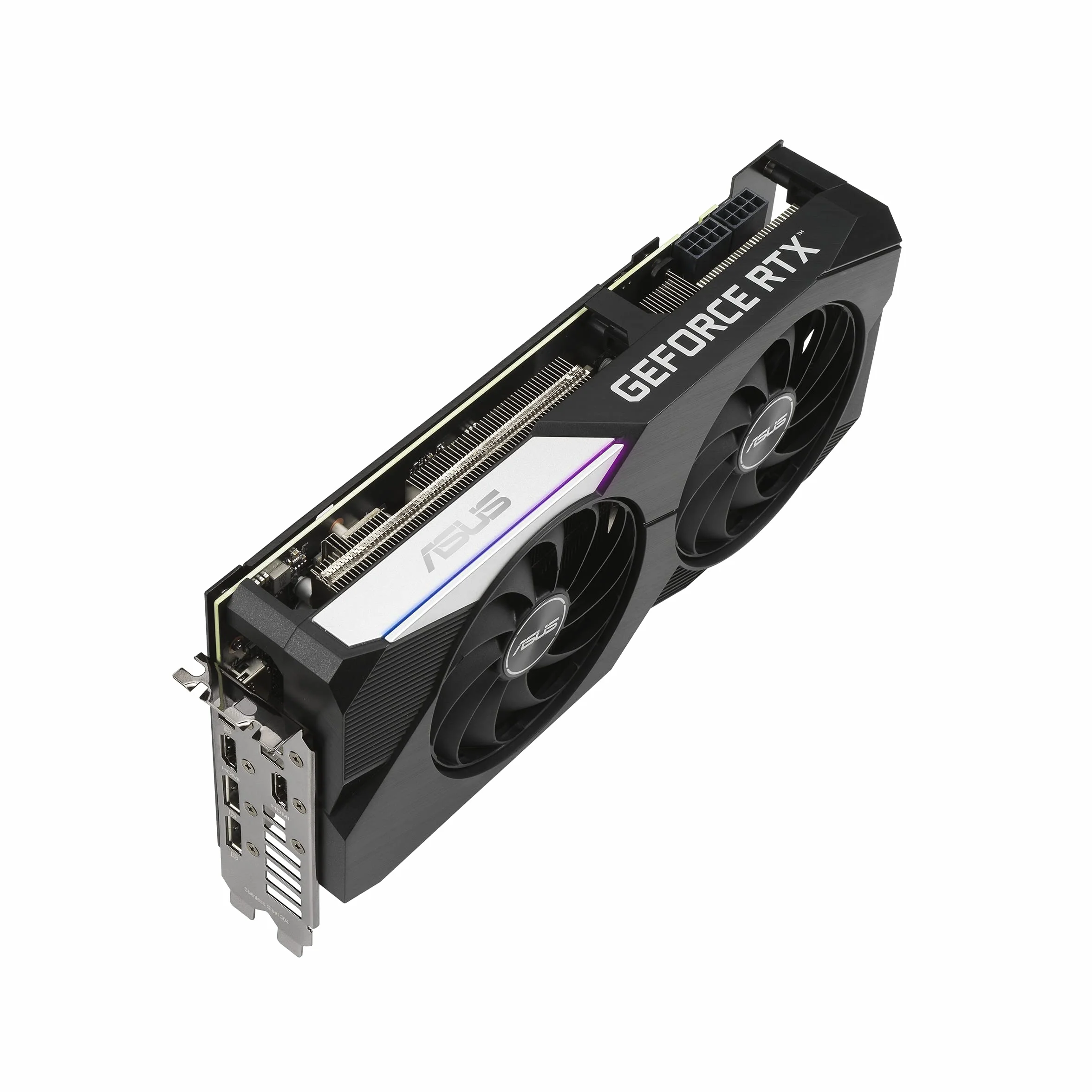 ASUS Dual Nvidia GeForce RTX 3070 V2 8 GB OC Edition Gaming karta graficzna (Lite Hash Rate (LHR), pamięć GDDR6, PCIe 4.0, 2x HDMI 2.1, 3x DisplayPort 1.4a, DUAL-RTX3070-O8G-V2)