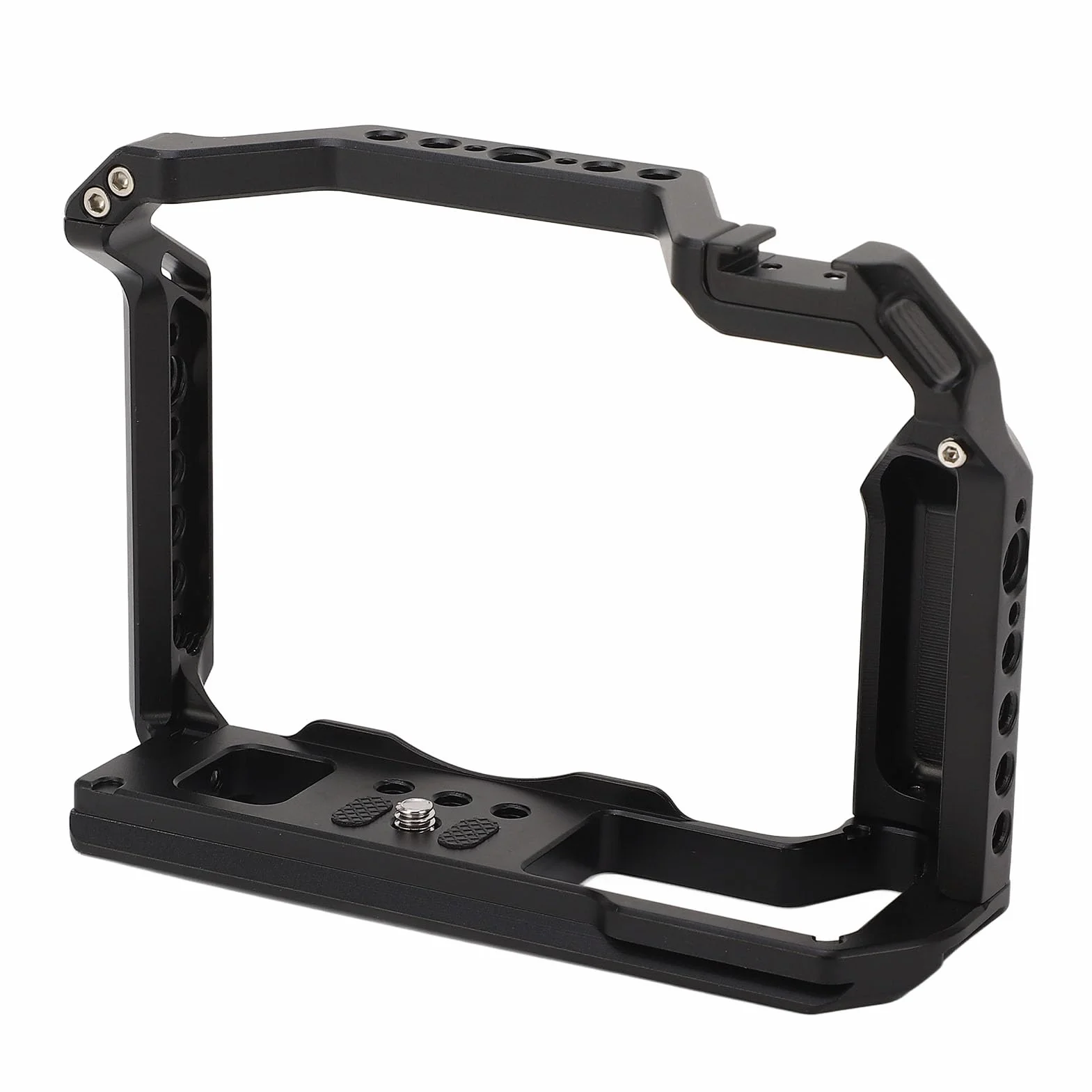Stabilizator klatki wideo kamery Szybki montaż Stop aluminium Lekki Trwały z gwintowanymi otworami 1/4 3/8 Zimne buty do akcesoriów do aparatu XT5
