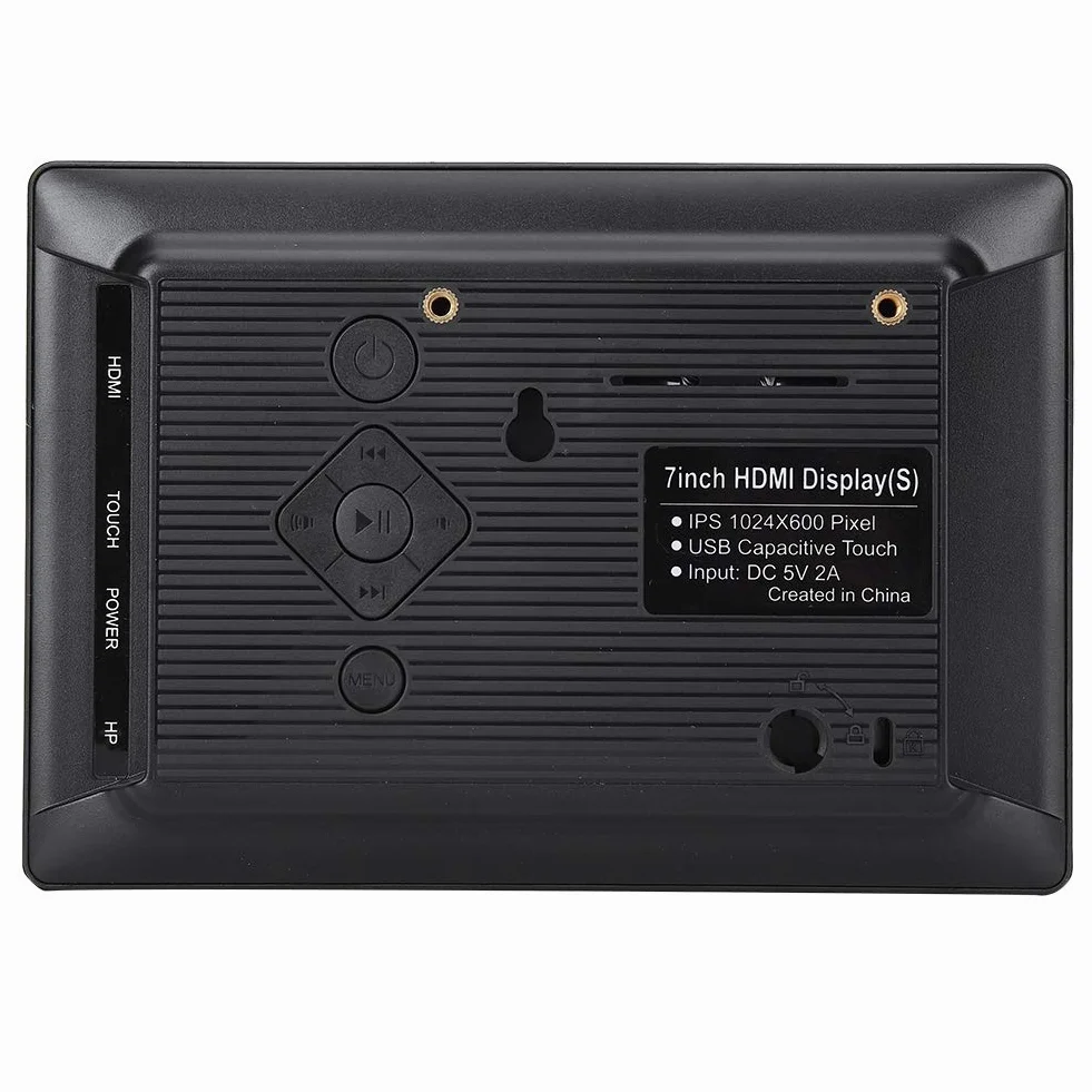 7-calowy monitor IPS z pełnym kątem widzenia i ekranem LCD Wyświetlacz HDMI z obudową do komputera Mini PC Display