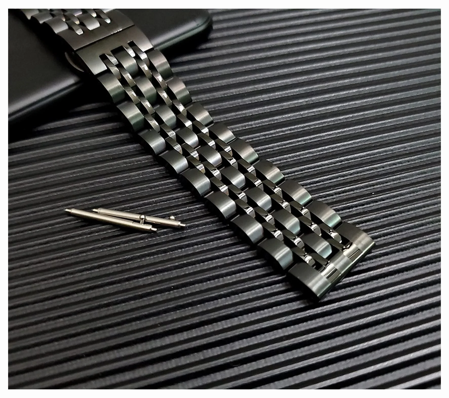 Pasek obserwacyjny odpowiedni do inteligentnej metalowej opaski, 20 mm, wymiennego paska ze stali nierdzewnej 22 mm