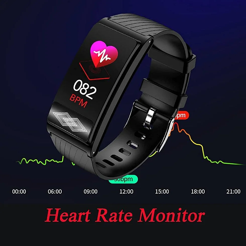 Inteligentny zegarek Fitness Tracker z monitorem tętna Ciśnienie krwi Spo2 Inteligentna bransoletka sportowa IP67 Wodoodporny dla mężczyzn Kobiety na Androida iOS (kolor: różowy) (niebieski) little