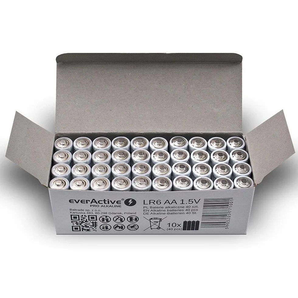 Everactive Aa LR06 Bateria, Srebrny, 40 Sztuk