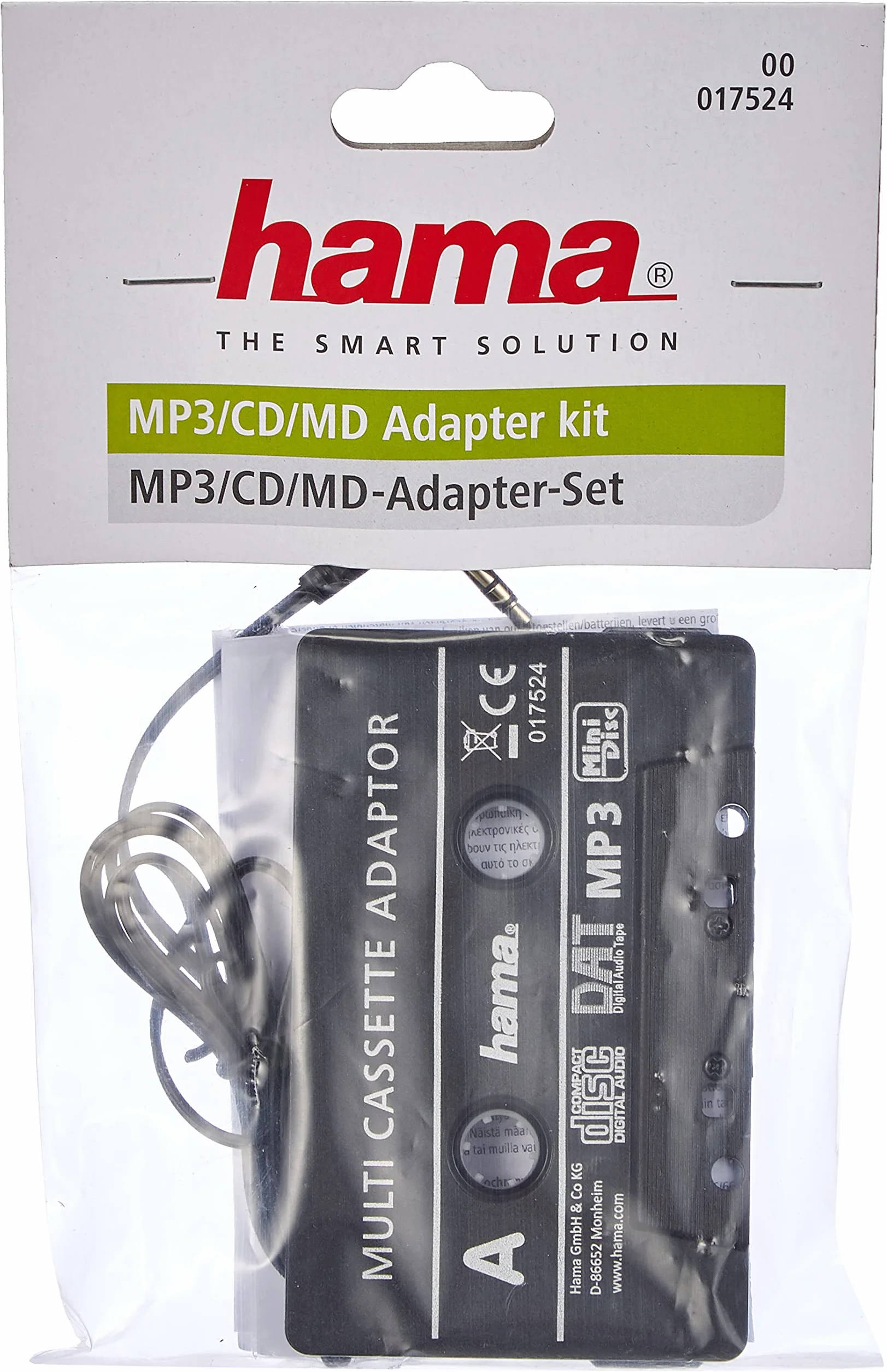 Hama Adapter do kasety samochodowej, czarny