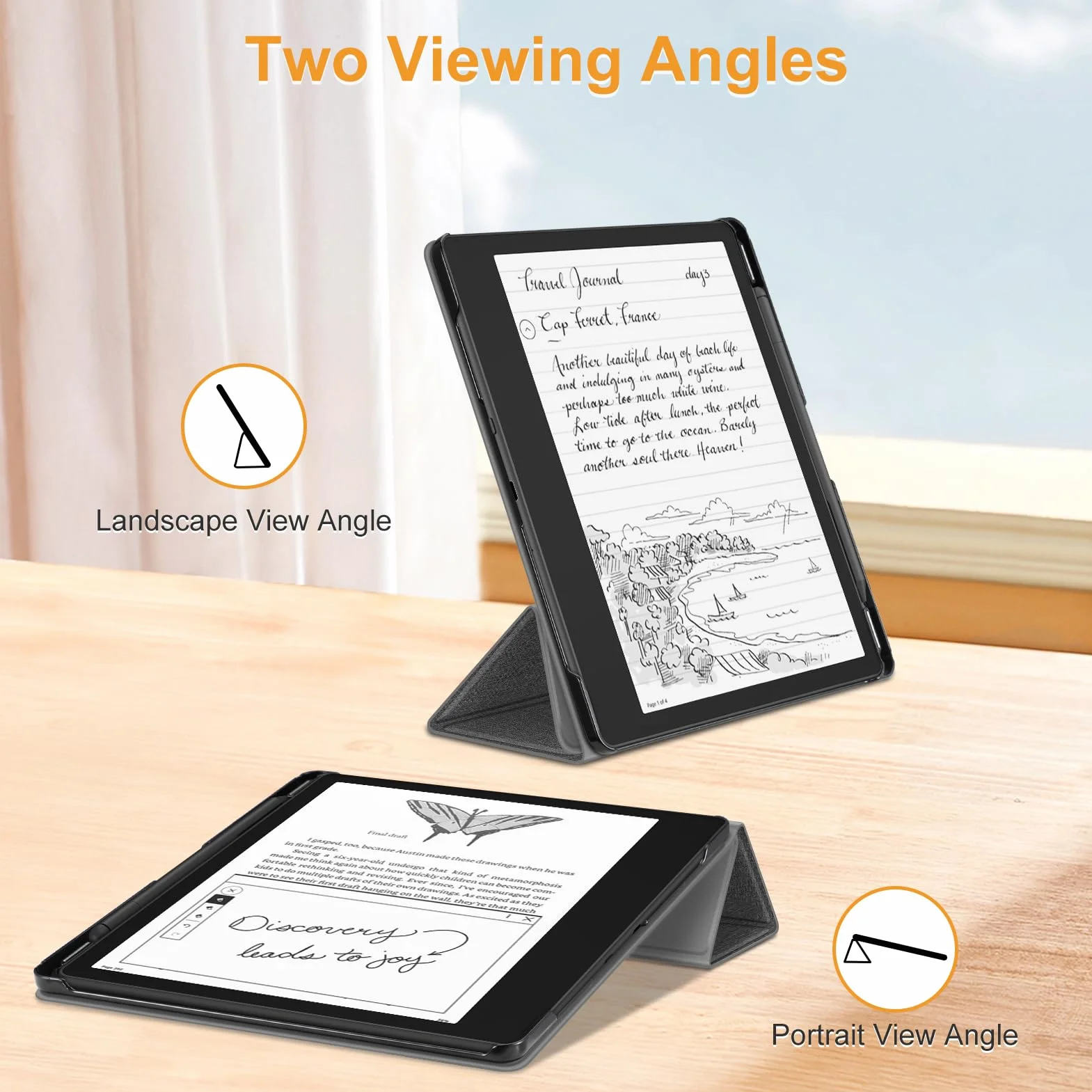Fintie Etui do Kindle Scribe – [wbudowany uchwyt na długopis] wysokiej jakości skóra PU, potrójnie składany pokrowiec z funkcją automatycznego uśpienia/budzenia, kompatybilny z Kindle Scribe 2022