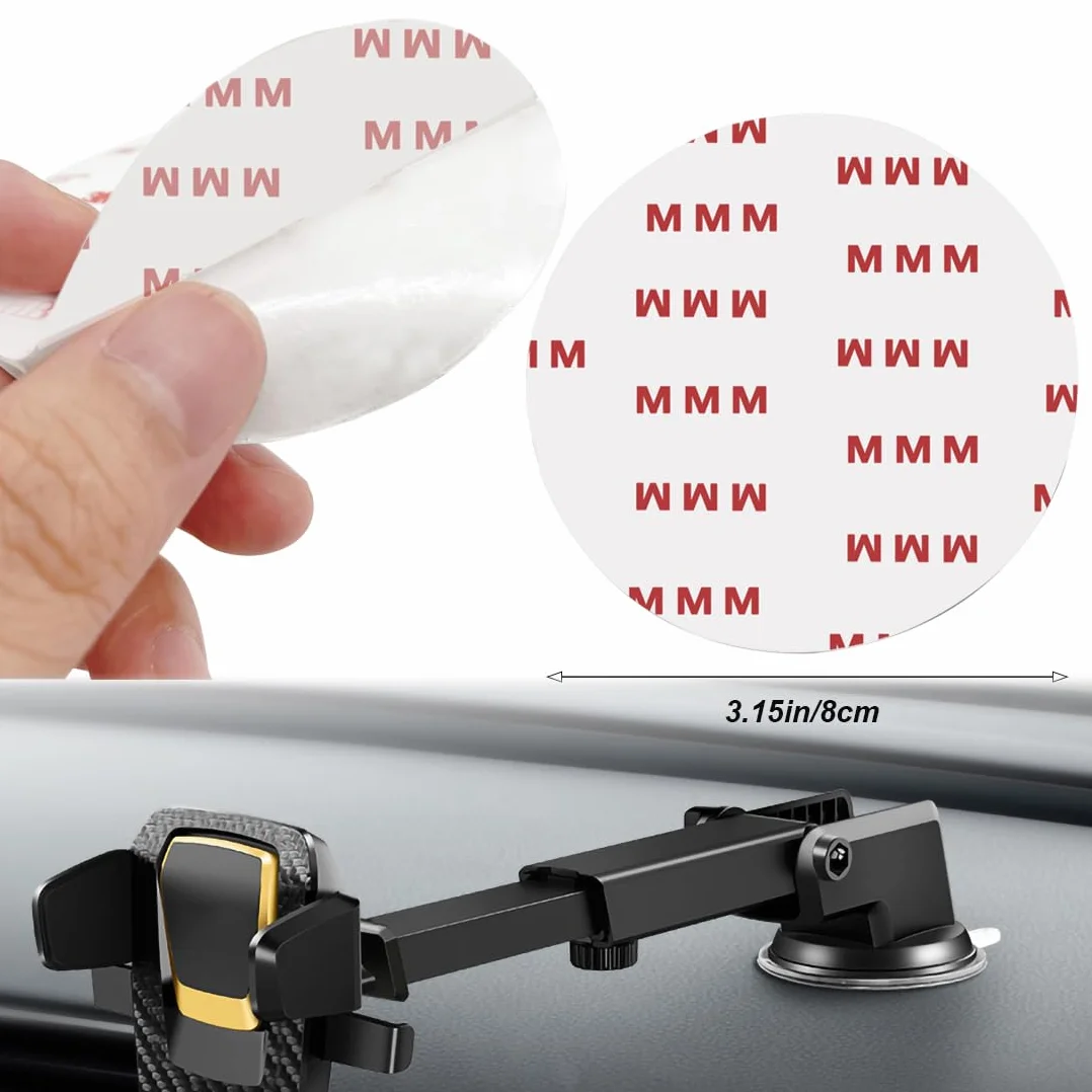 10 sztuk okrągłych dwustronnych podkładek samoprzylepnych 80 mm (3,15 cala), mocny samoprzylepny klej zastępczy do uchwytu samochodowego, dysku, przedniej szyby, kamery GPS, przyssawki, haczyk, uchwyt