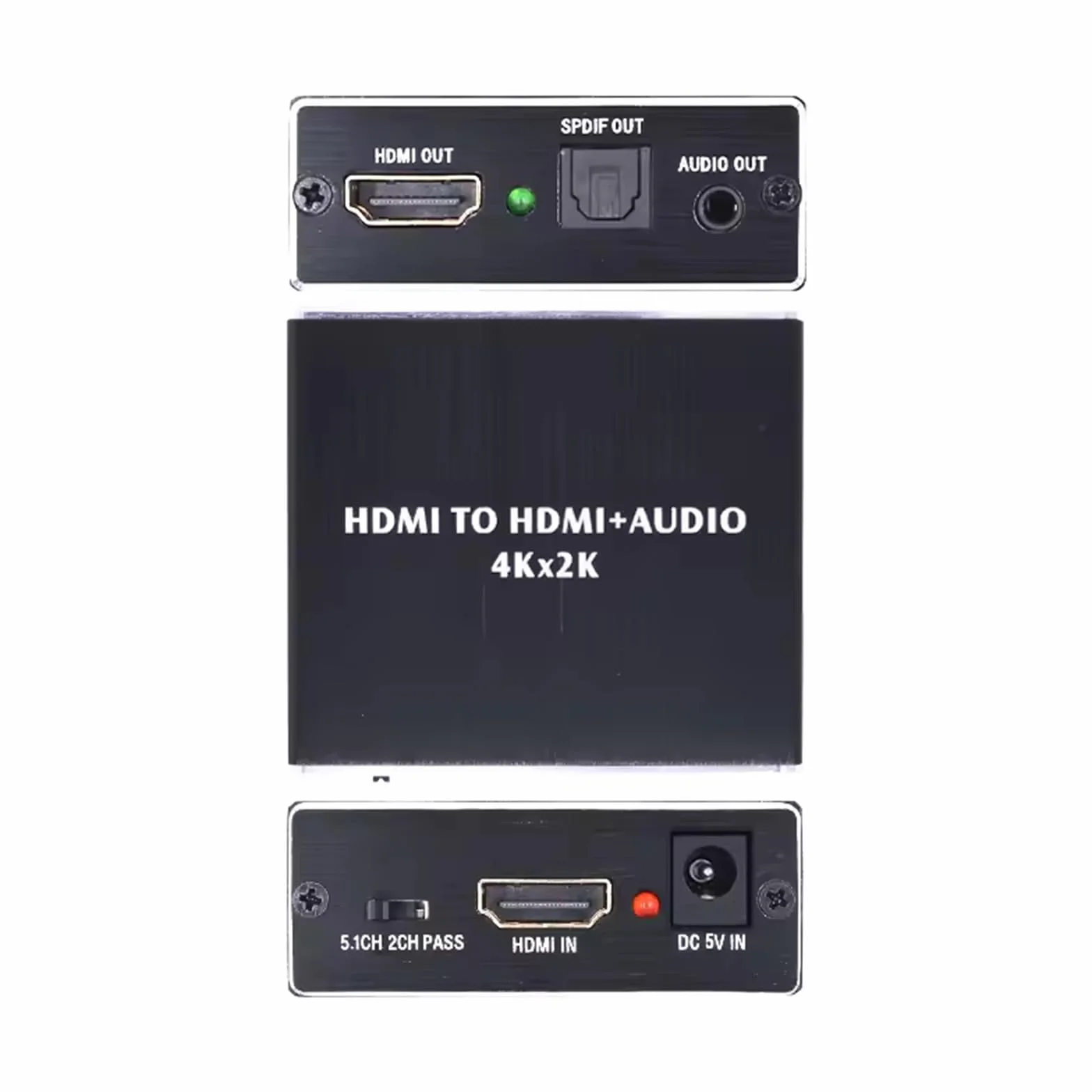 Konwerter HDMI Audio Extractor, konwerter audio, 4Kx2K, Optical Toslink SDPIF, gniazdo audio 3,5 mm, adapter rozdzielacza optycznego Hdmi, do PS5 i innych urządzeń