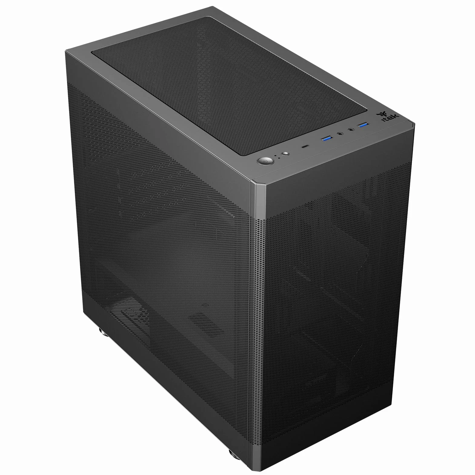 Itek Case PROMESH 35B Gaming Office Mini Tower MATX- Type-C - 2 x USB3-3 strony MESH