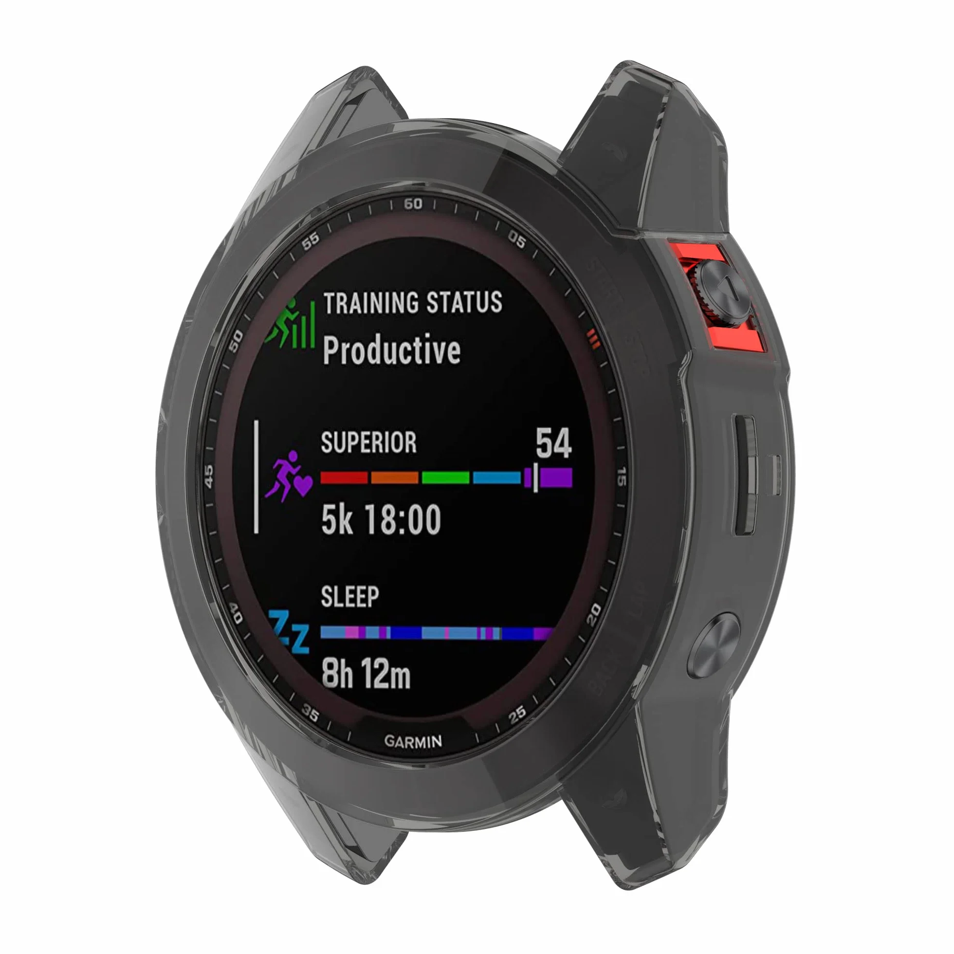 Etui ochronne TPU do Garmin Fenix 7/Solar - czarne
