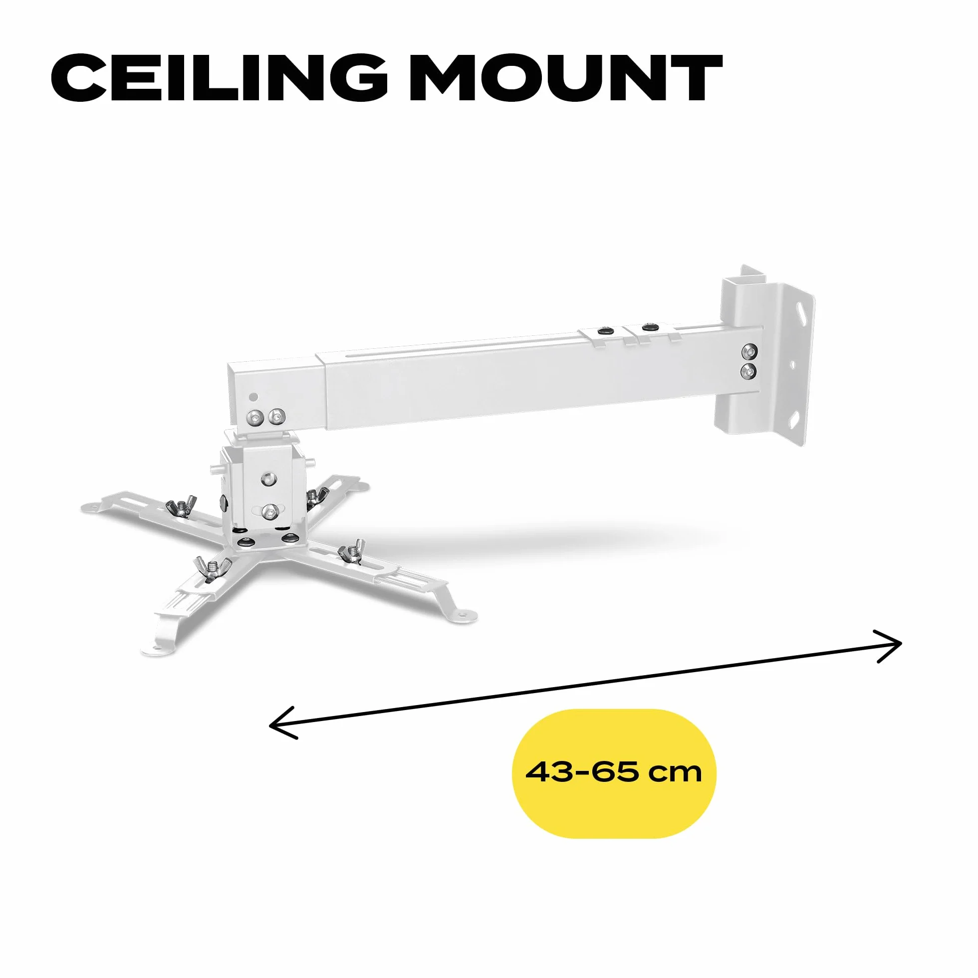 OVERMAX Uchwyt do projektora Ceiling Mount do 20 kg stalowy regulowany 25 stopni