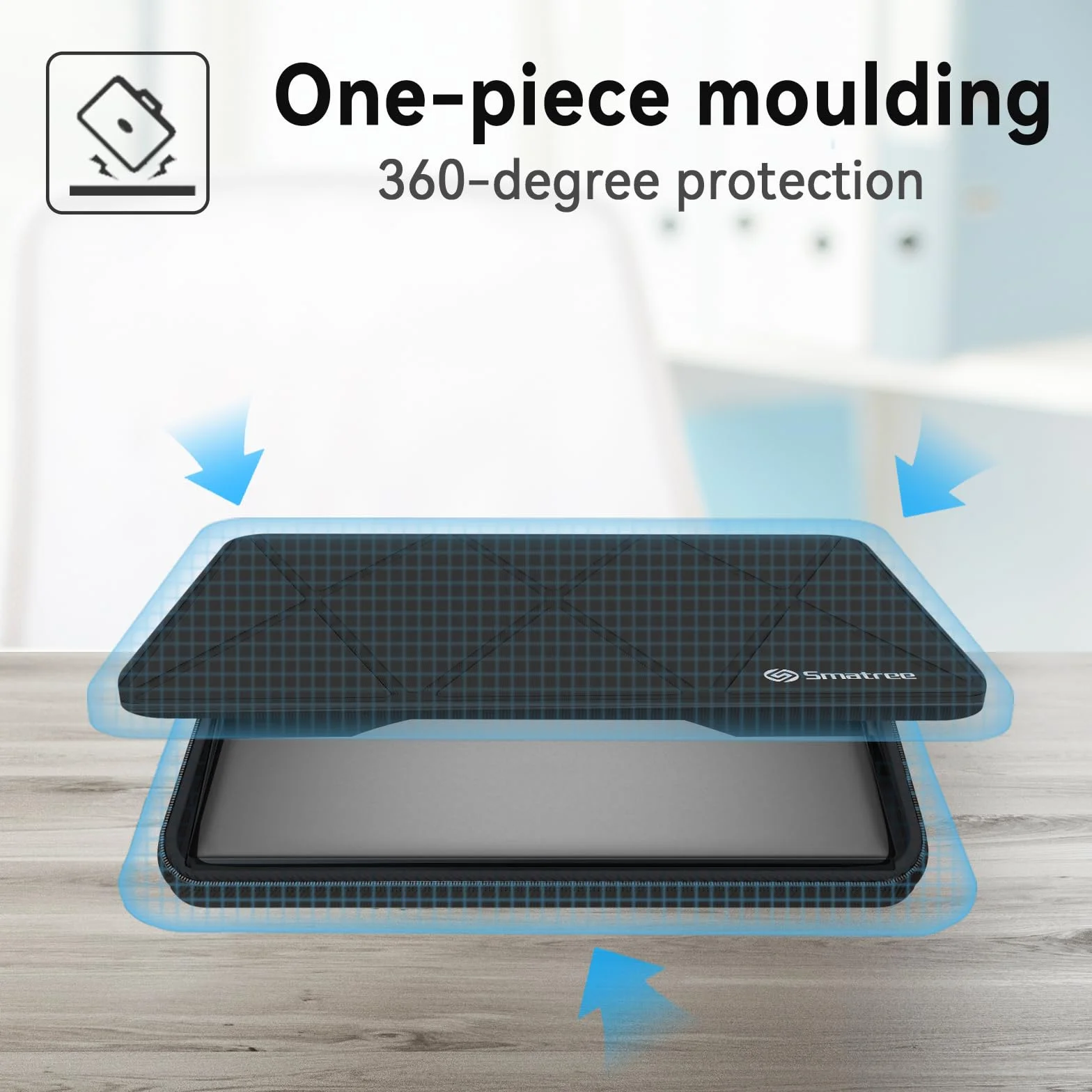 Smatree Twardy rękaw ochronny EVA, kompatybilny z laptopem gamingowym Dell Alienware x14 R2 36.8 cm Acer Predator Helios NEO 14, 14,5-calowym etui Acer Nitro 14 (X8272T)