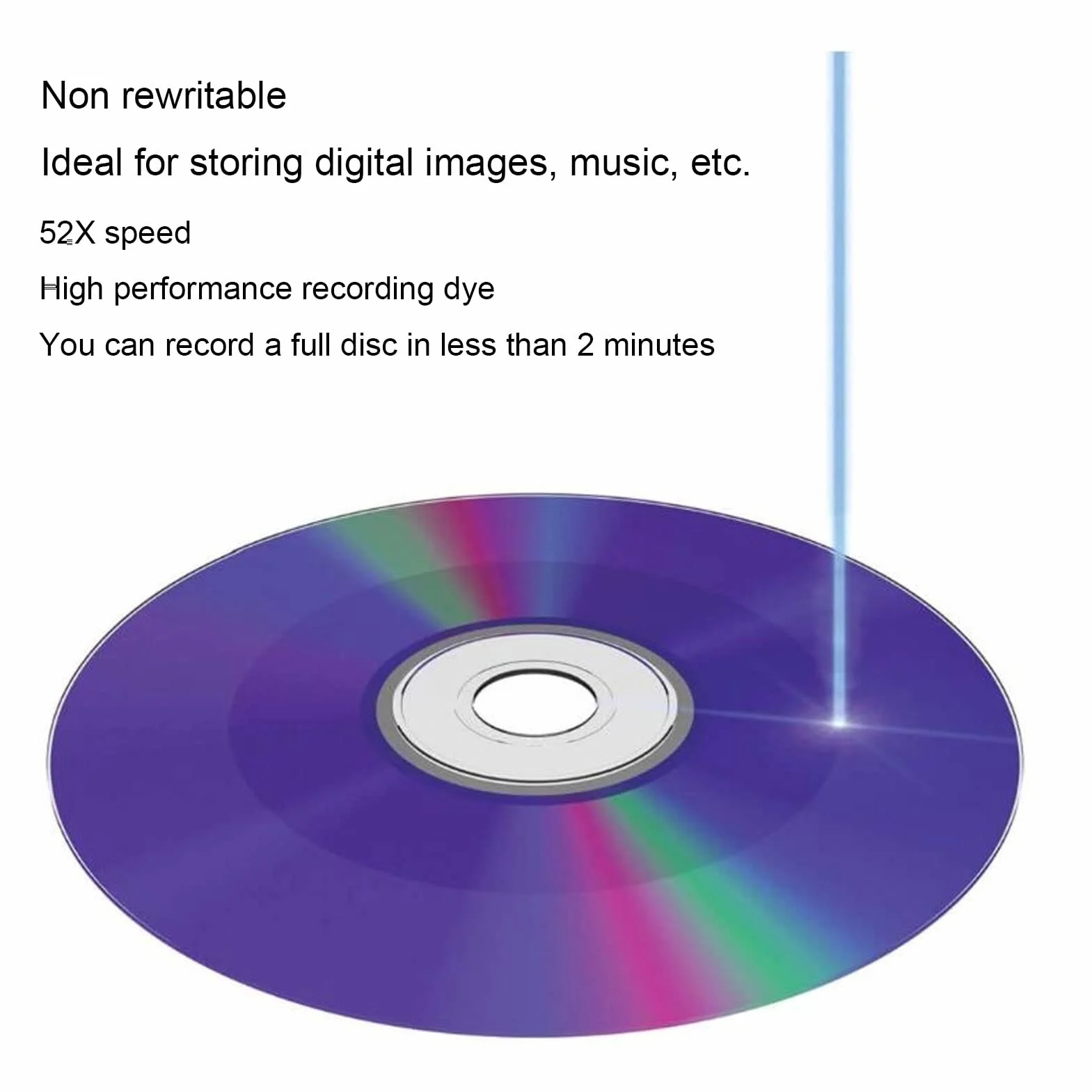 Czyste Płyty CD do Nagrywania Muzyki, Czyste Płyty CD R 52X 730MB Nagrywania o Wysokiej Wydajności, Kompatybilne z większością Napędów CD R, Idealne do Przechowywania Cyfrowych