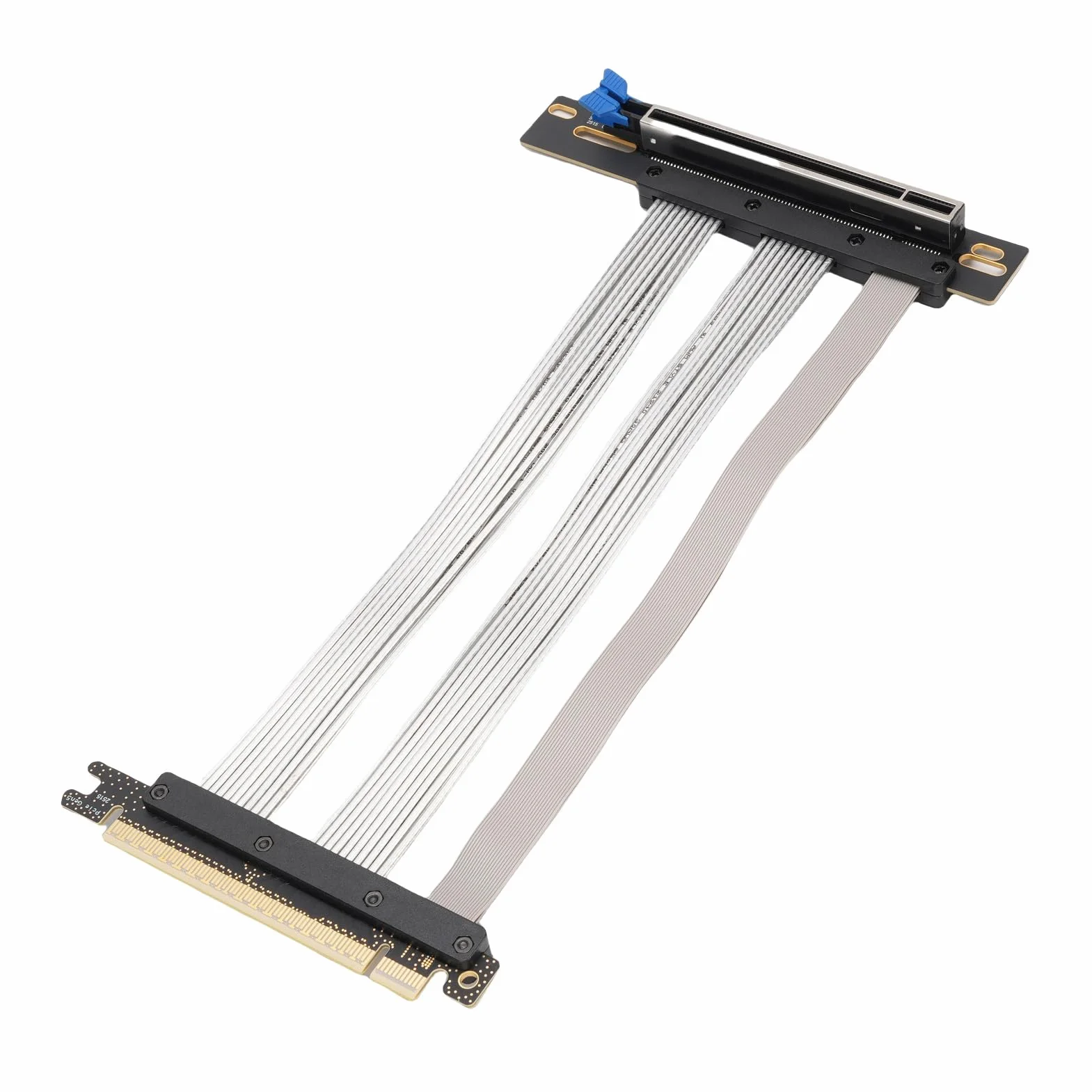 aqxreight Kabel Riser PCIe 5.0 16X Szybkie Rozszerzenie GPU dla RTX 4090, 5090 i RX Elastyczny Adapter Karty Graficznej Gen 5 z Ekranowaniem EMI Zgodny z ITX, Chłodzeniem cieczą i (40cm)