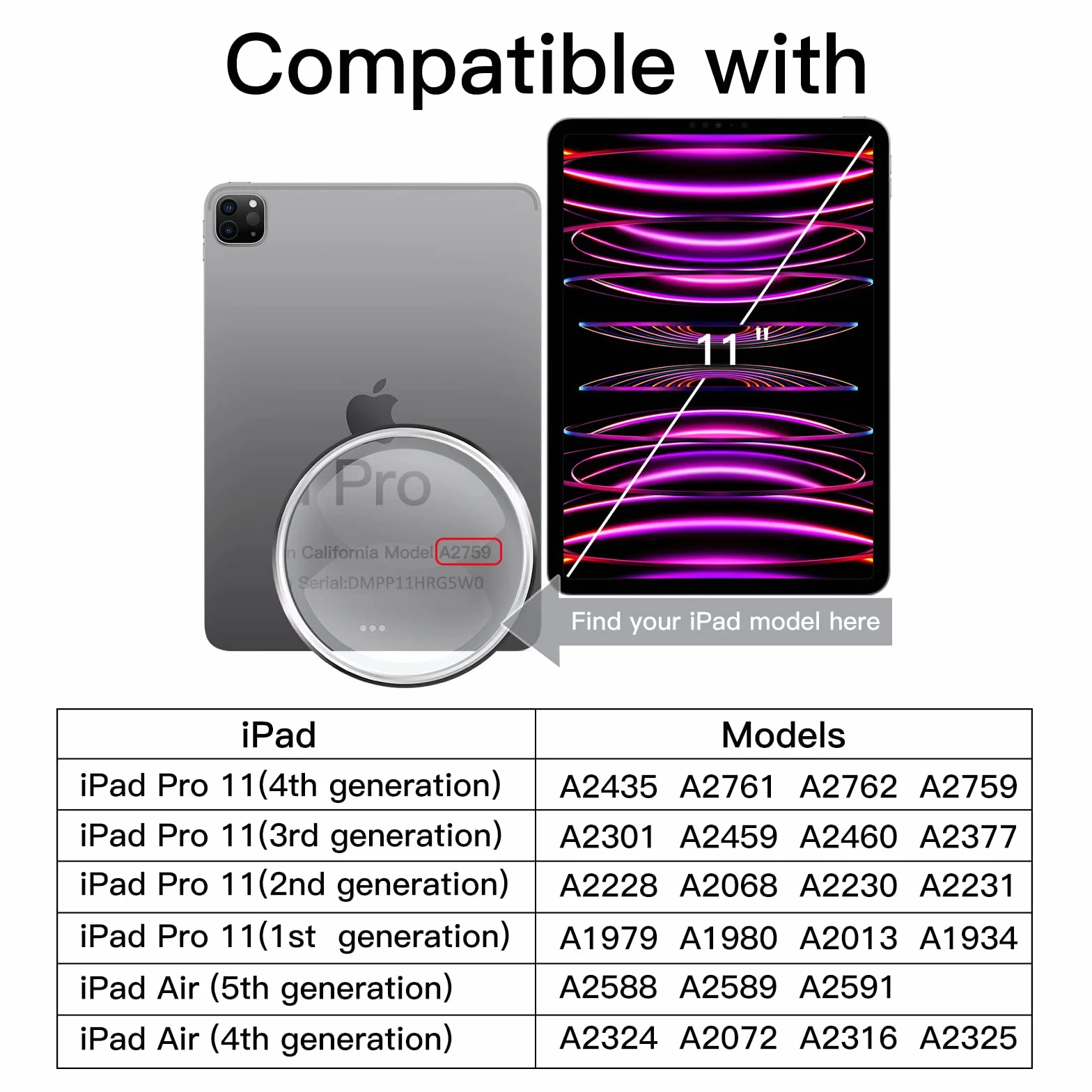 JETech Prywatności Ochraniacz Ekranu dla iPad Air 5/4 10,9 cali iPad Pro 11 Cala Screen Protector Antyszpieg Folia Hartowana 1 Paczka