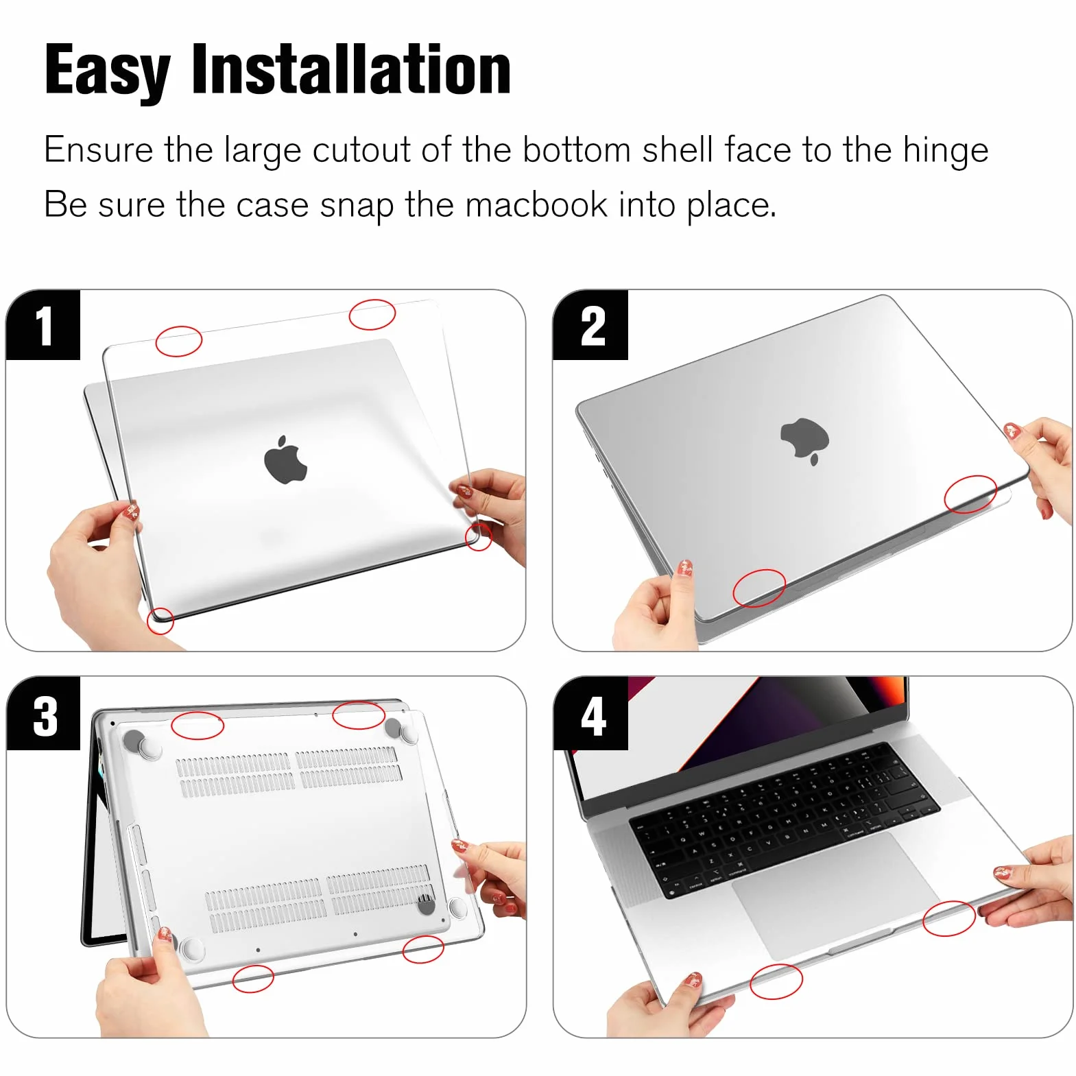 Fintie Etui kompatybilne z MacBook Pro 16 (2026-2021) M5 M4 M3 M2 M1 Pro/Max A3428 A3429 A3186 A3403 A2991 A2780 A2485, ultracienkie, twarde etui ochronne kompatybilne z MacBook Pro 16, przezroczyste