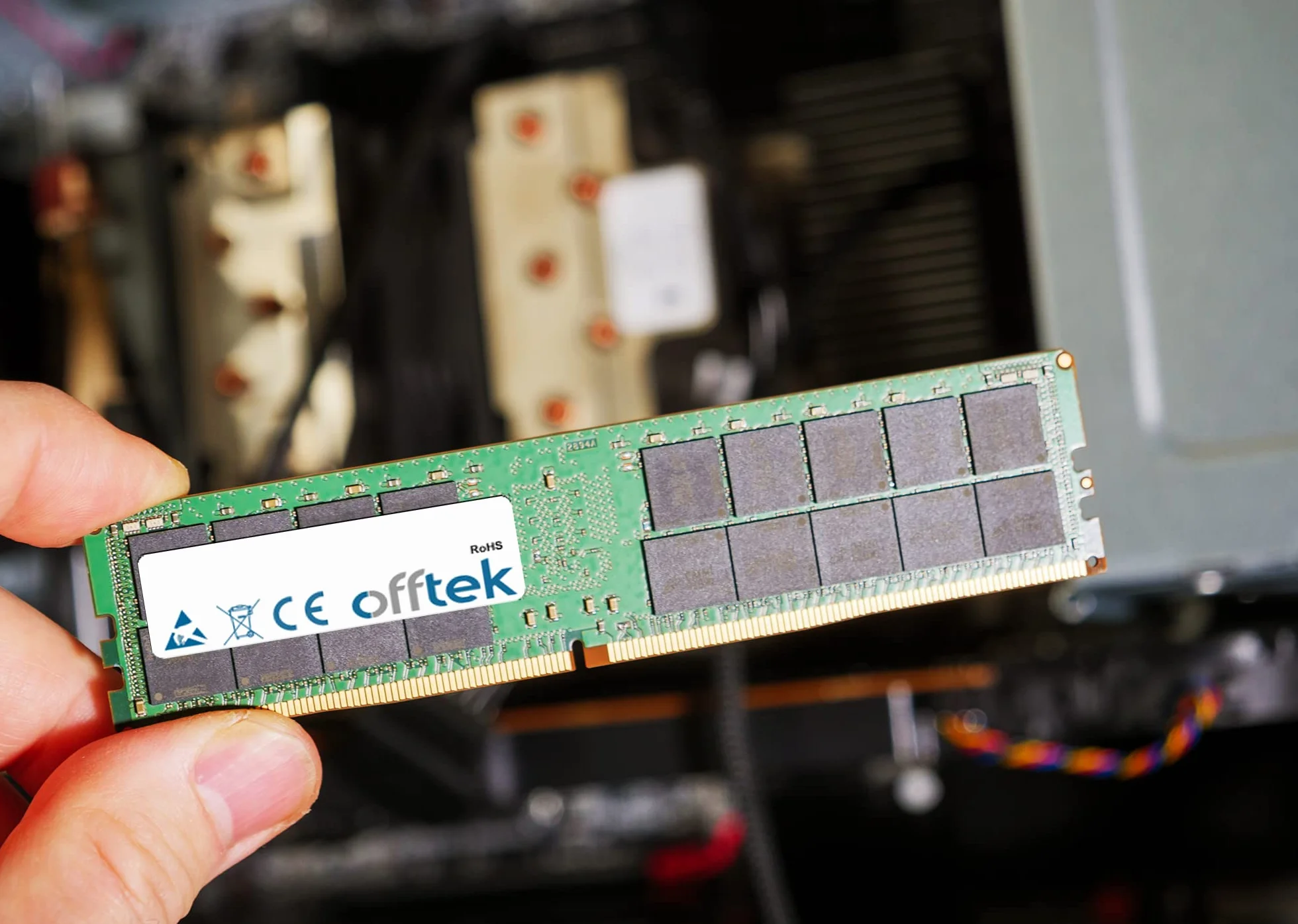 OFFTEK 16GB Pamięć RAM 288 Pin DDR4 PC4-25600 (3200Mhz) ECC Registered Dimm
