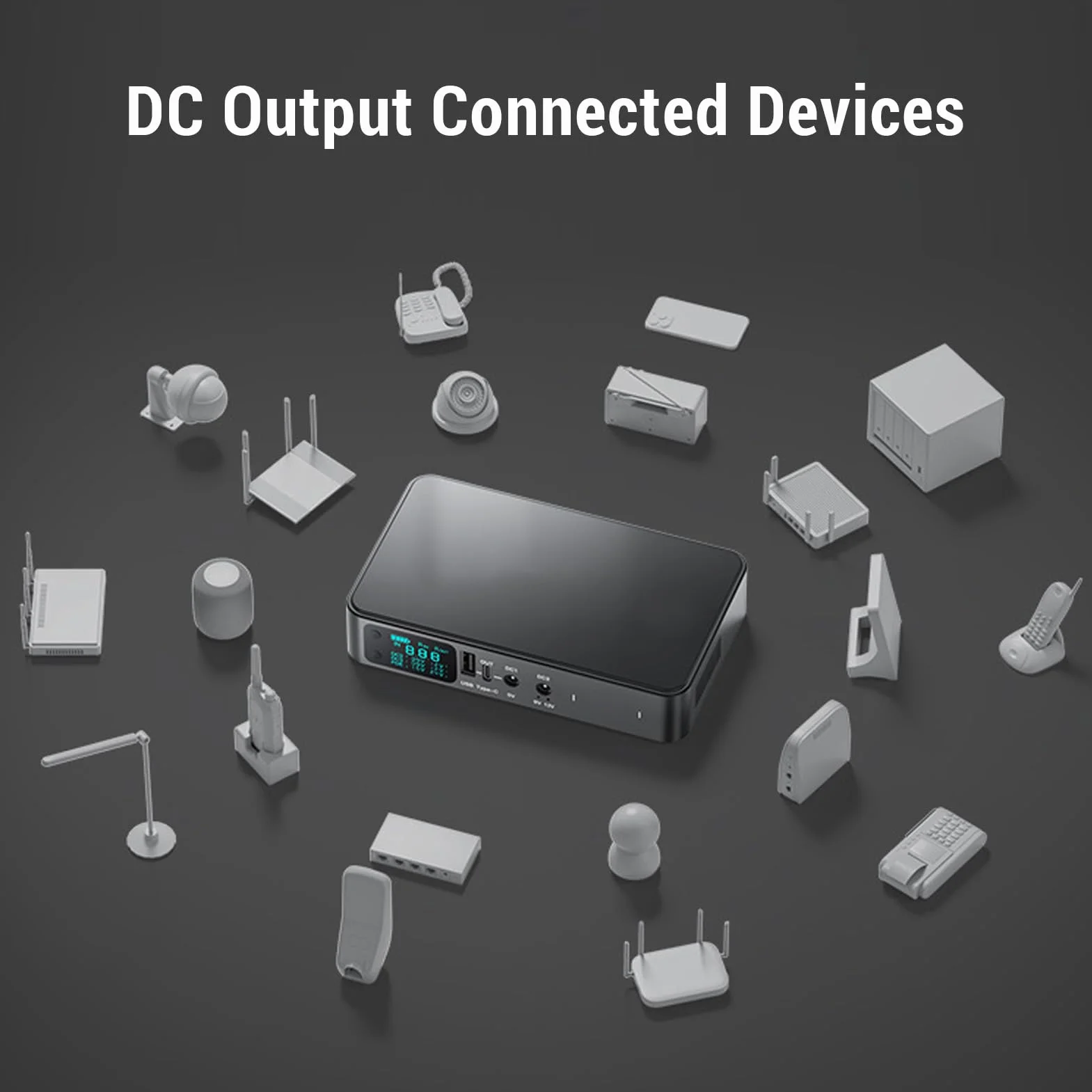 Jectse Mini UPS DC 5V 9V 12V, 18000 MAh Nieprzerwane Zasilanie, UPS Battery Backup Wyjściowe Napięcie Wyjściowe, 2 obsługę Zasilania urządzeń dla Kamery Bezpieczeństwa Routera