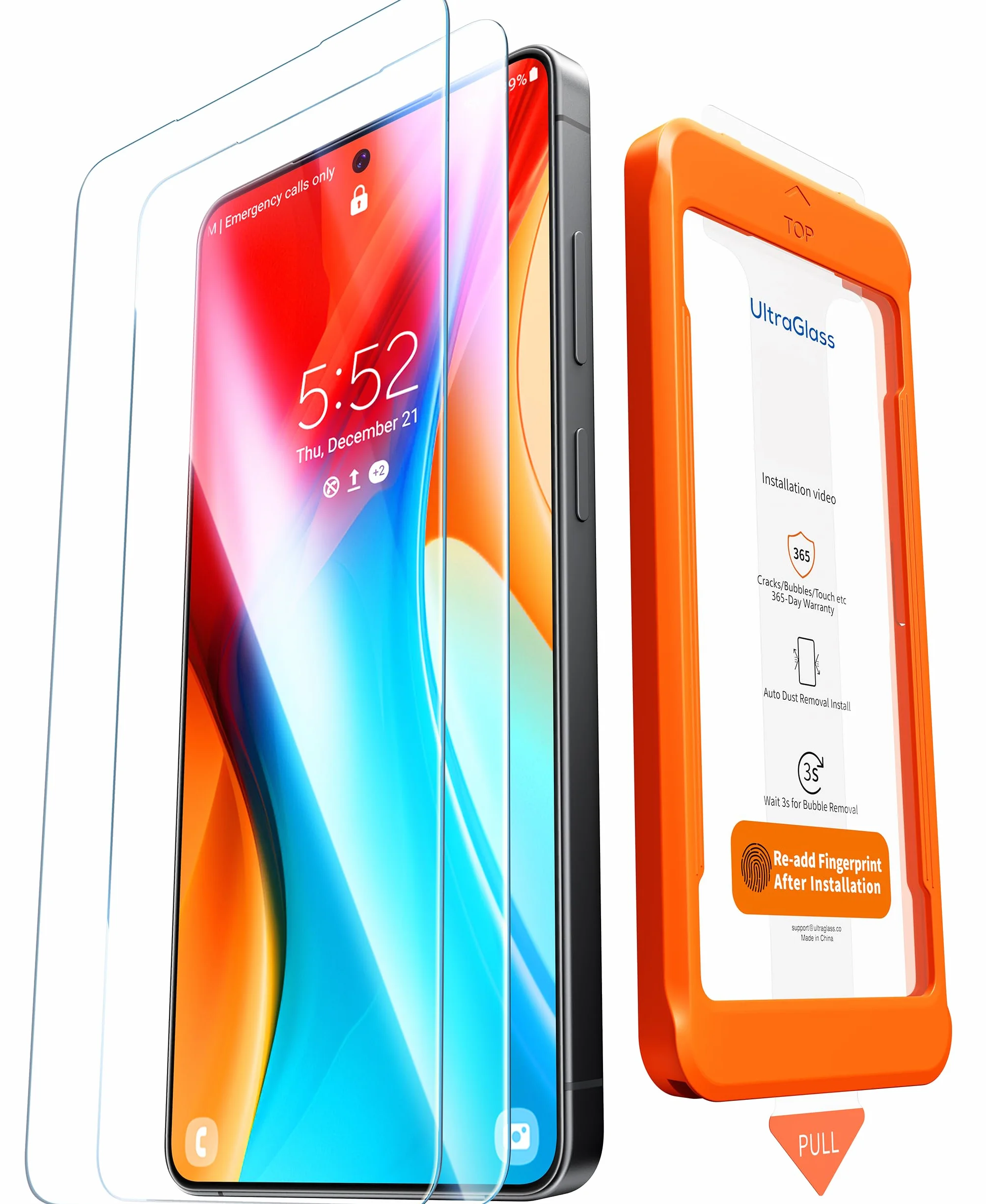 UltraGlass TOP 9H+ pancerz do Samsung Galaxy S26 Ultra ochraniacz ekranu [NO.1 ochrona klasy wojskowej] do Samsung S26 Ultra ochraniacz ekranu ze szkła hartowanego S26ultra, etui na telefon, 2 szt