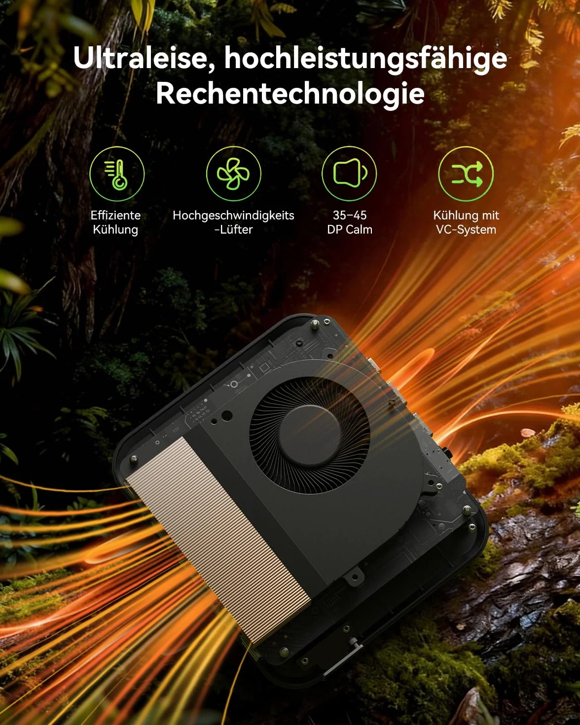AOOSTAR MACO Mini PC R7 6850H (do 4,7 GHz) mini komputer stacjonarny 24 GB LPDDR5 RAM 1TB PCIe4.0 SSD, Micro PC W11 Pro Radeon 680M/OCuLink/2xUSB4/2x2,5G LAN/4K Quad-Display/odblokowywanie linii