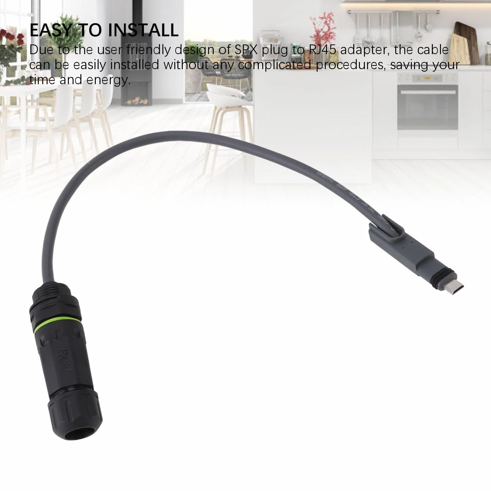 Wtyczka SPX do Adaptera RJ45, Adapter Ethernet 1200Mbps, wodoodporność IP68, do Kabla do Anteny Gen2