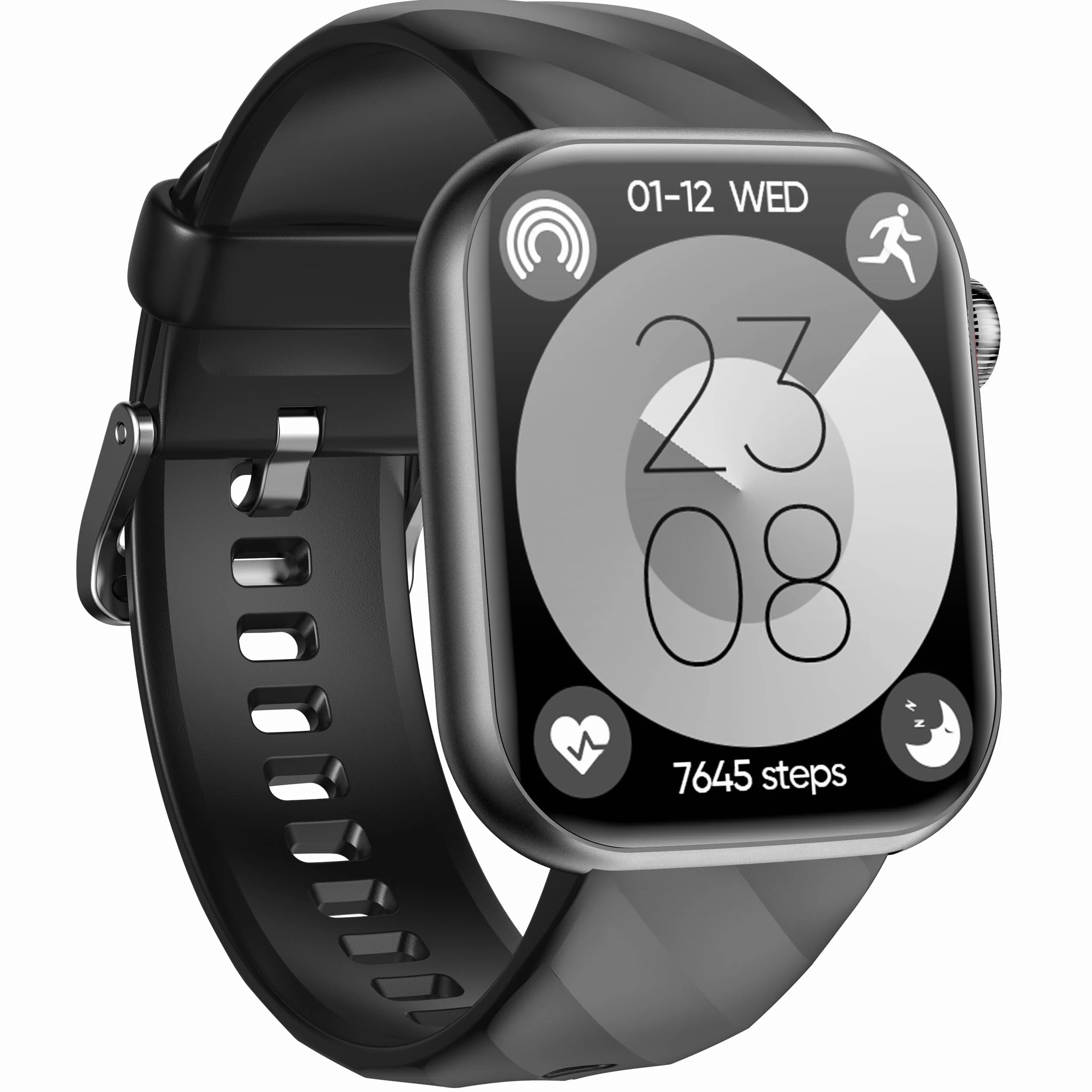 SMARTWATCH DLA SENIORA ZEGAREK TĘTNO CIŚNIENIE EKG TLEN BMI HRV MENU PL