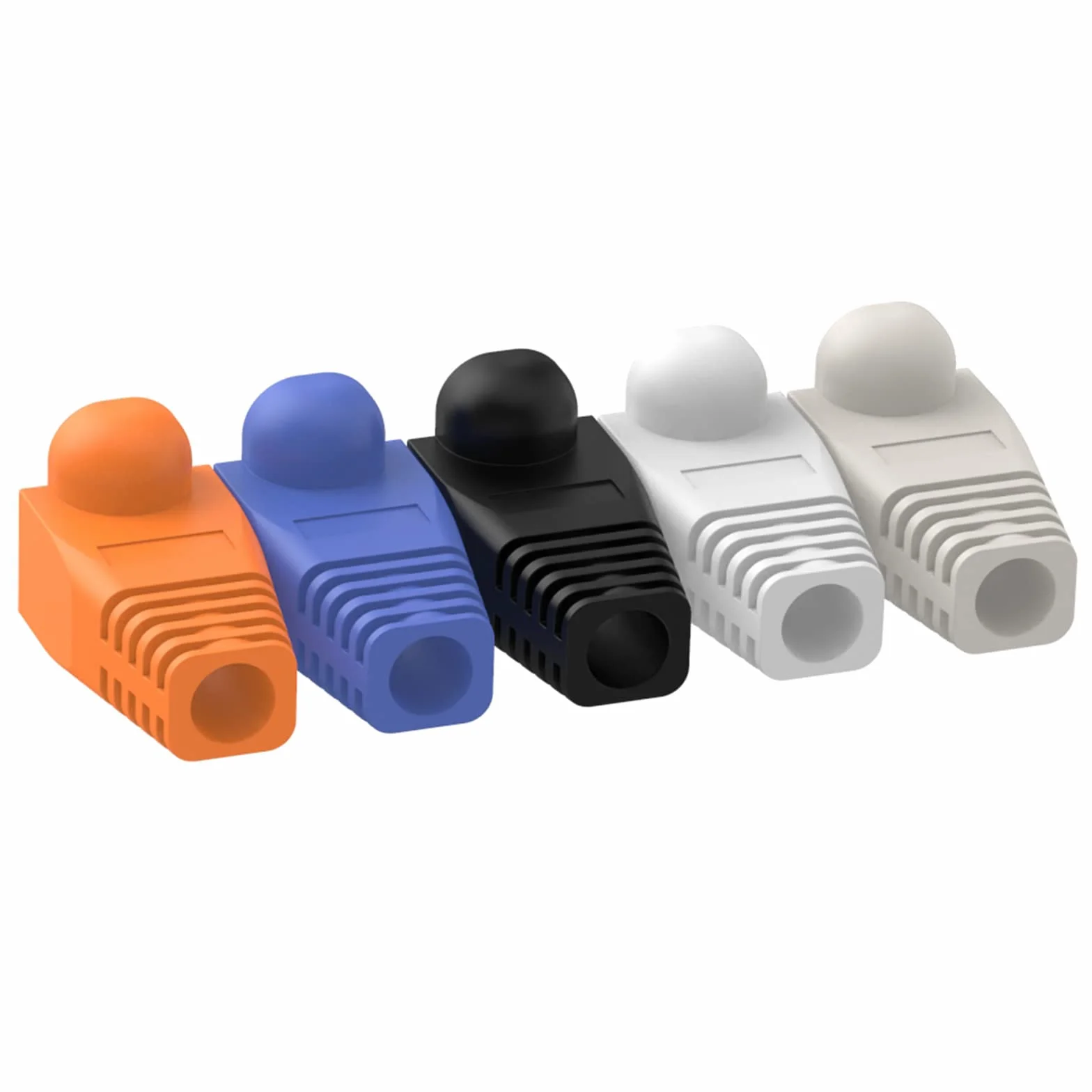 VCELINK 50 sztuk ochrona przed zagięciem do wtyczki RJ45 wtyczka zaciskowa Cat6 Cat5e Cat5