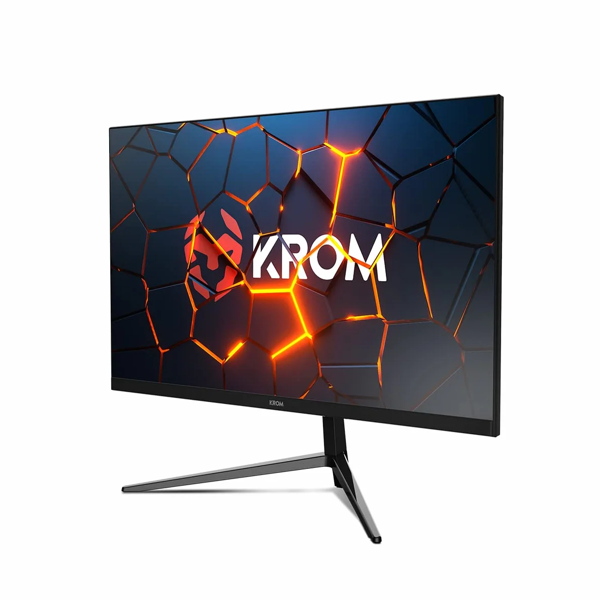 KROM KERTZ - Gamingowy monitor 24" LED RGB 200HZ, czas reakcji 1ms, FullHD (1920X1080px), HDR, AMD Freesync & NVIDIA G-Sync, system VESA 75X75, Low Blue Light/Flicker Free, HDMI, Display port, czarny