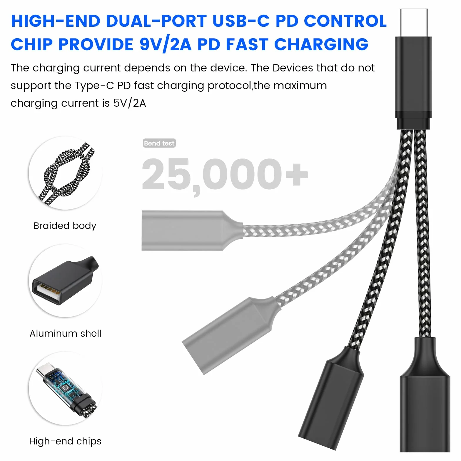 USB C OTG, adapter do telefonu port ładowania USB C, z adapterem Pd 18 W, kompatybilny z Samsung Galaxy S20+, przełącznikiem, Google chromecast i Google TV 2020 Pi KVM, drukarką 3D