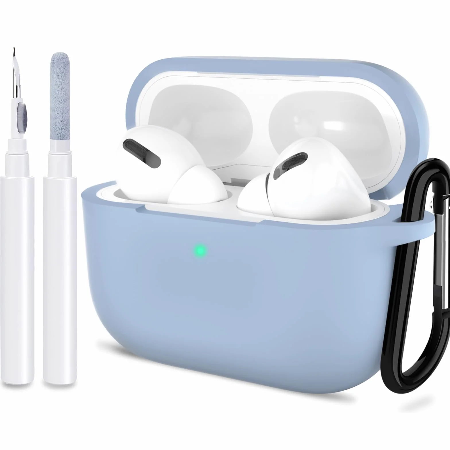 Silikonowy pokrowiec ochronny do AirPods Pro 2019 Niebieski denim