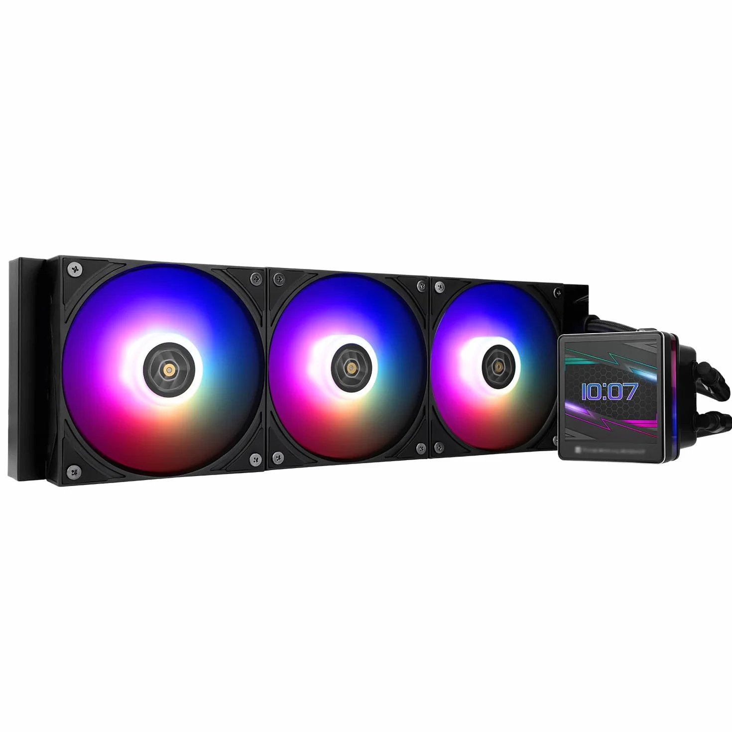 TR-Thermalright Grand Vision 360 ARGB czarna chłodnica procesora, 3,4-calowy ekran IPS LCD o rozdzielczości 480 x 480, magnes, motyw ekranu DIY, do AM4/AM5, LGA1851/1700/115x
