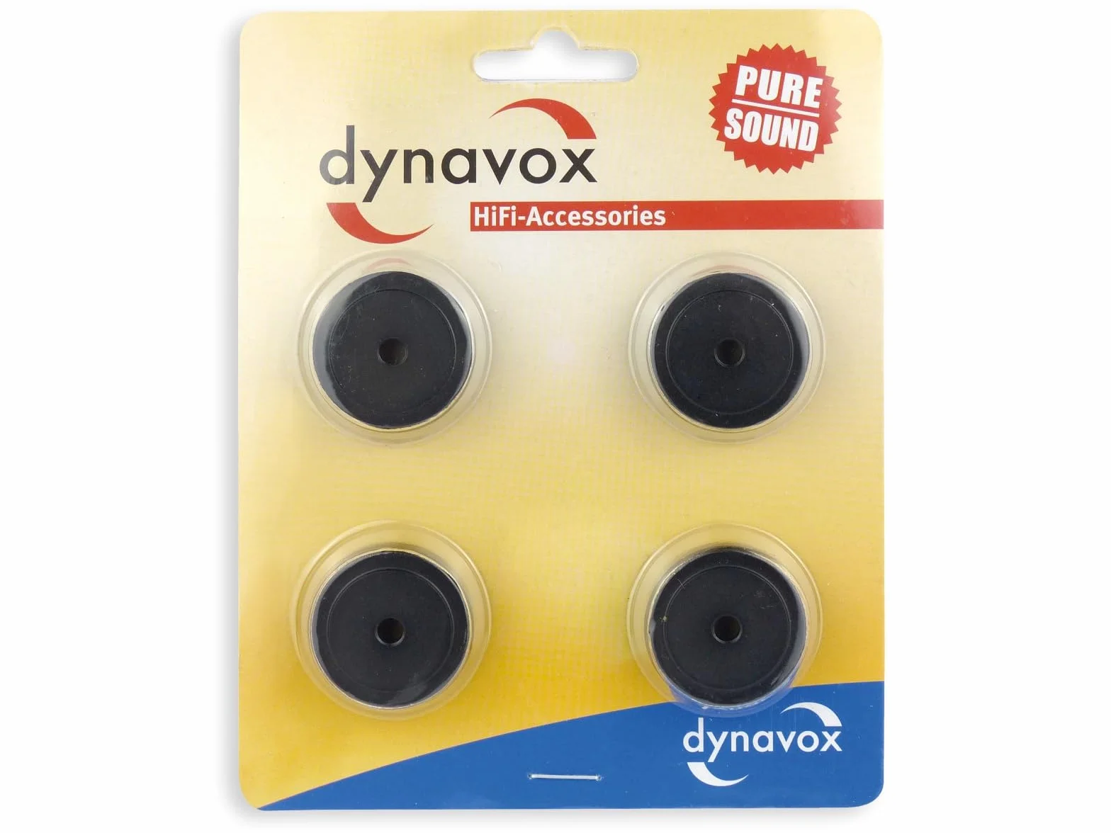 DynaVox 207272 aluminiowe nóżki do urządzeń midi zestaw 4 szt. czarne