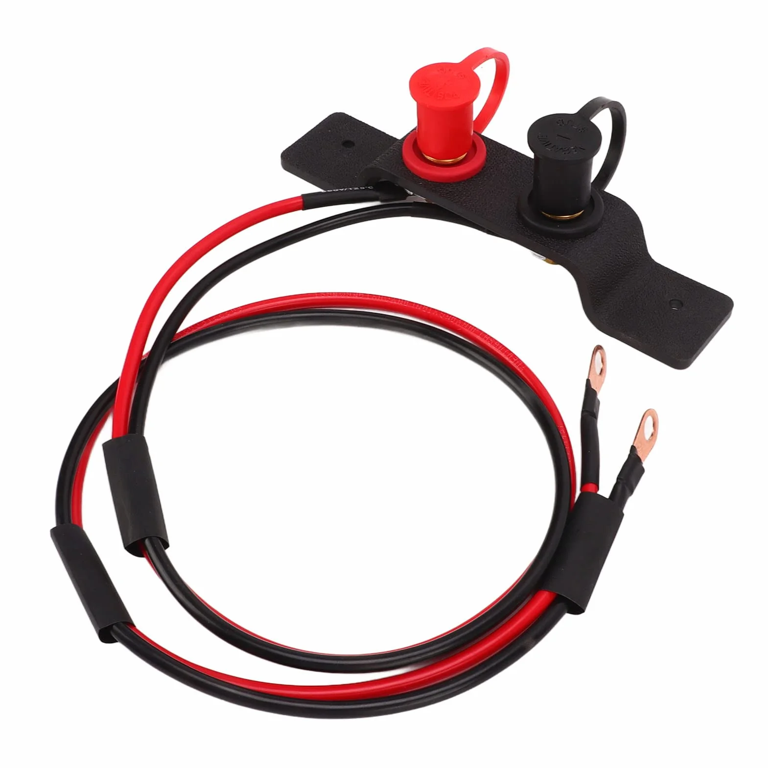 Wakects Zestaw do Przenoszenia Akumulatora Podstawa z PCV Zestaw do Przenoszenia Zacisków Akumulatora 1,2 M Kabel z Rdzeniem Miedzianym o średnicy 4,0 Mm Słupek Skokowy ładowania Pod maską dla