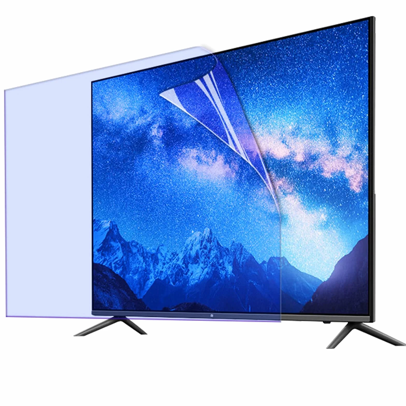 Ochraniacz na wyświetlacz TV, ochrona przed niebieską powłoką antyrefleksyjną, filtr łagodzący zmęczenie oczu dla LCD, LED, OLED i QLED 4K HDTV, 50" 1101 x 620