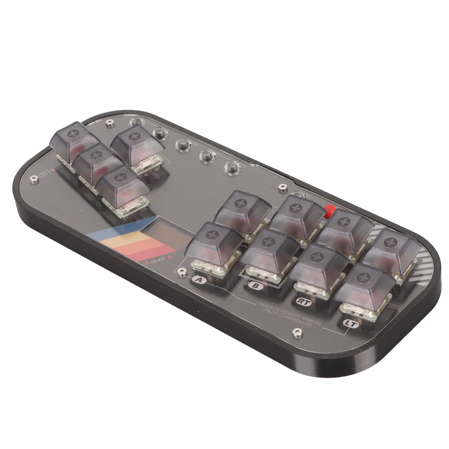 Generic Klawiatura Fighting Box Bardzo Niskie Opóźnienia dla Kontrolera SOCD Fighting Stick na PC Mechaniczny Kluczykowy 7,5x3,0x0,4 Cala