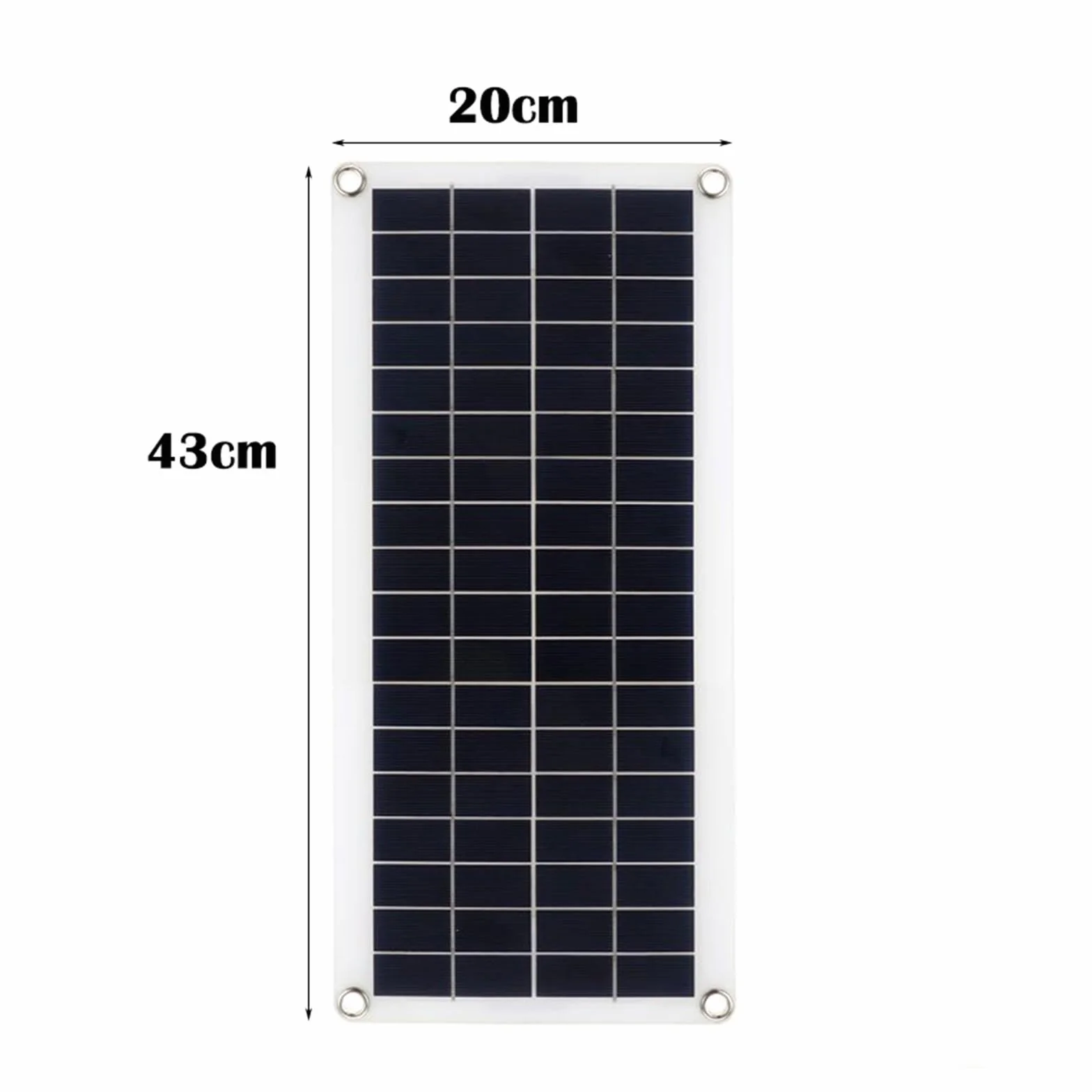 łAdowarka Z Panelem SłOnecznym Zestaw paneli słonecznych Kompletne podwójne wyjście USB Ogniwa słoneczne Poly Solar Board Kontroler Outdroor Ładowarka do akumulatorów(With 50A Controller)