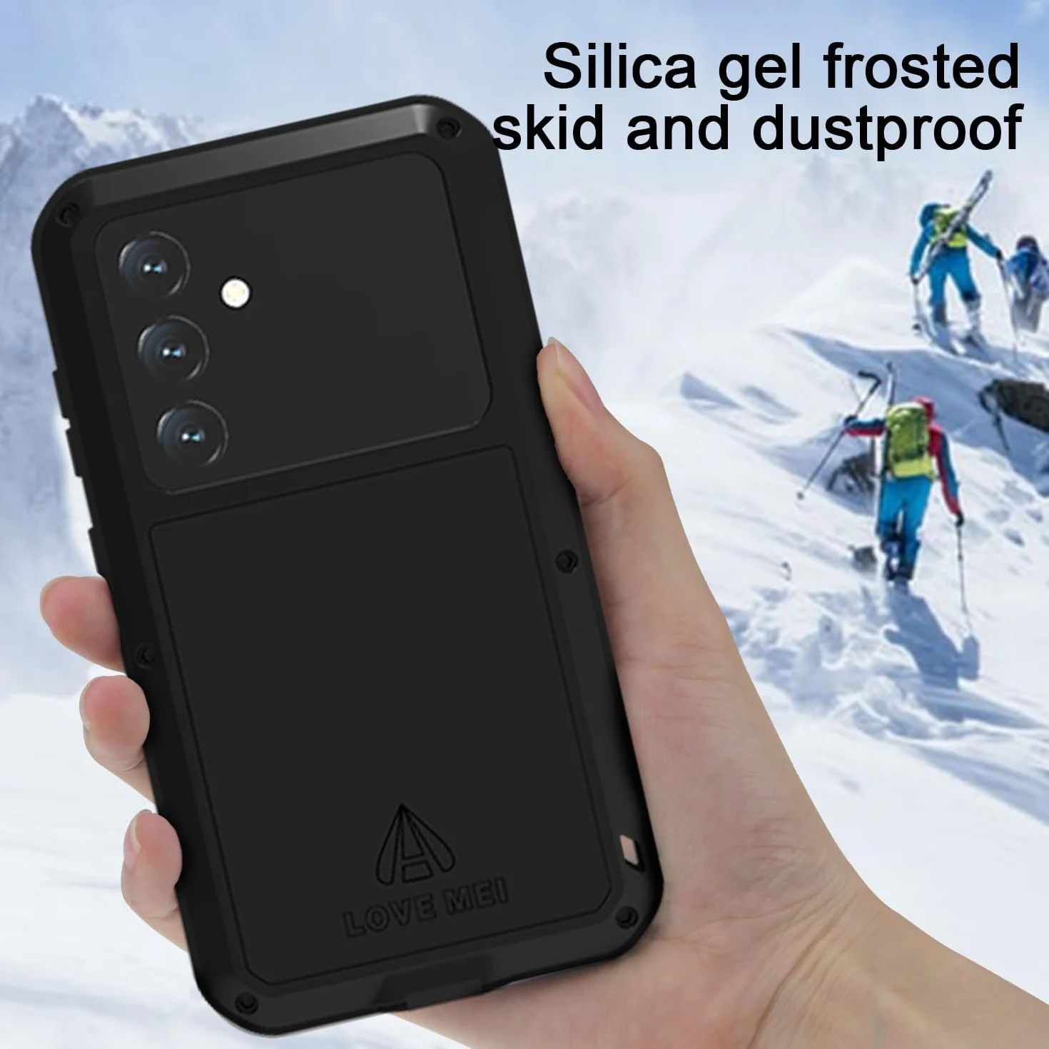 LJFLYXRI Wytrzymałe etui ochronne na całą obudowę do Galaxy S24 firmy – wytrzymałe aluminiowe i silikonowe, odporne na wstrząsy etui z wbudowaną osłoną ekranu (żółty, S24)