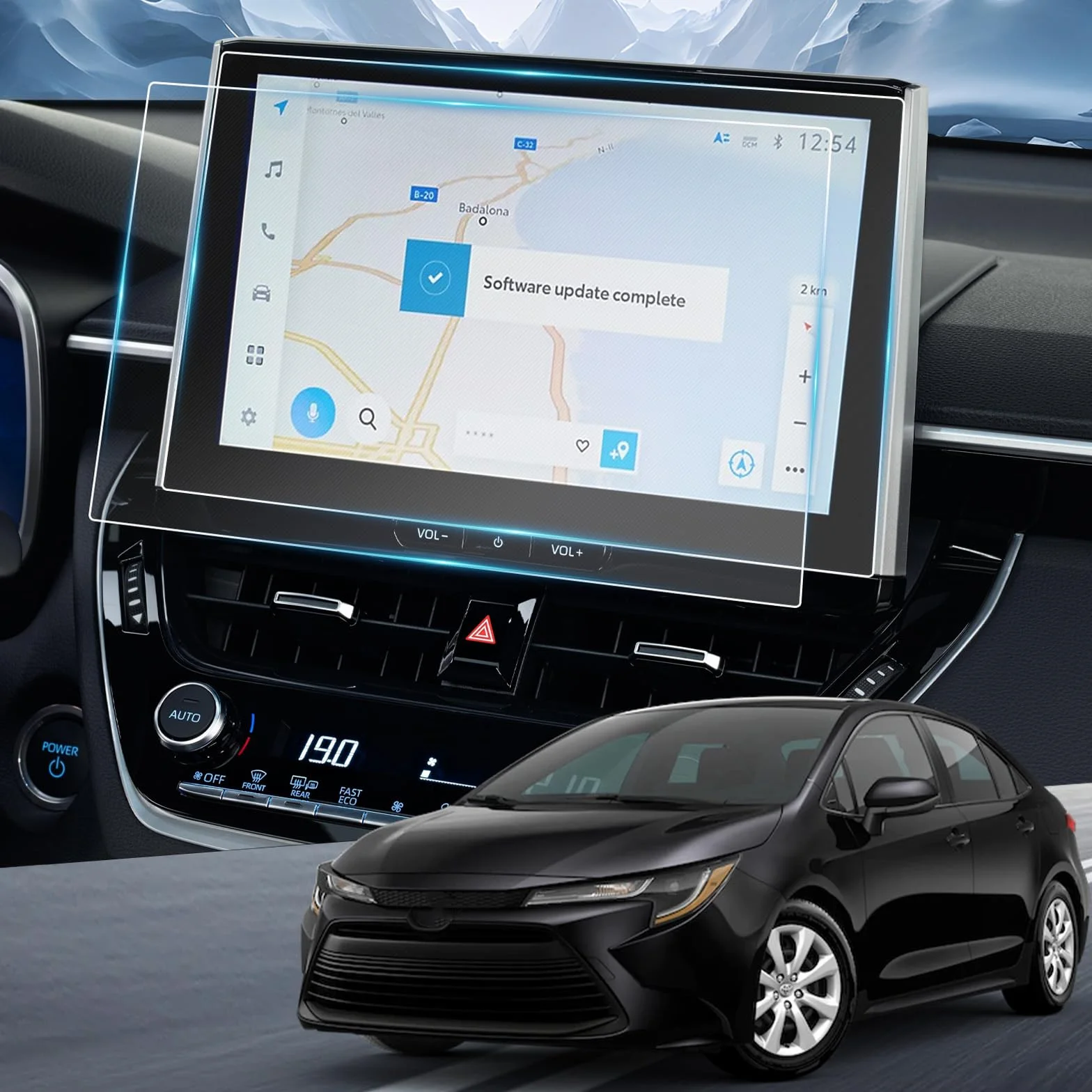 YEE PIN 2 sztuki 10,5 cala Toyota Corolla Corolla Touring Sports Nano Film ochronny GPS Cross 2023 odporny na zarysowania