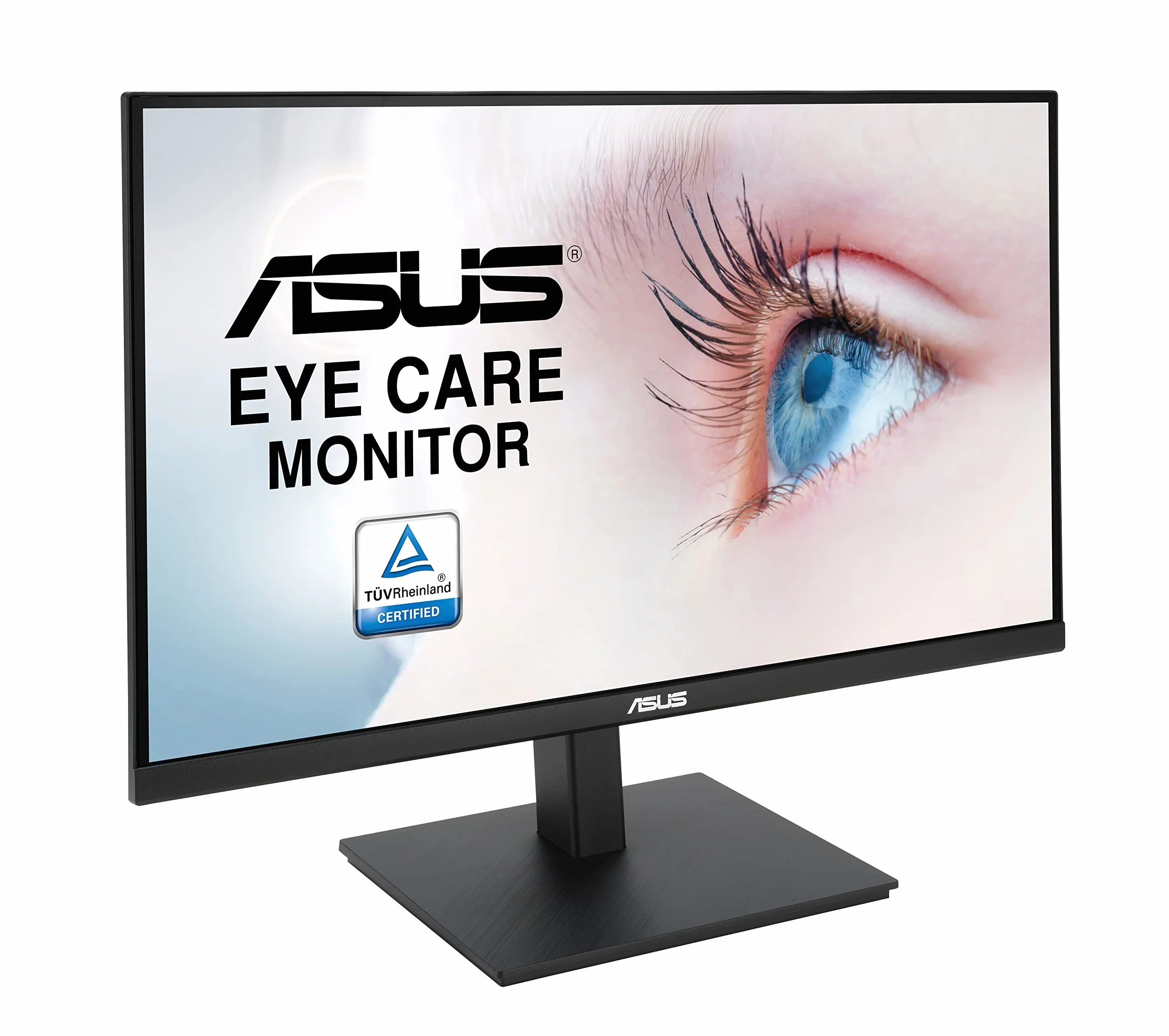 ASUS Eye Care VA27AQSB | 27-calowy monitor WQHD | bez ramek, ergonomiczny, nie migotania, filtr niebieskiego światła, adapter Sync | 75 Hz, 16:9 IPS, 2560 x 1440 | DisplayPort, HDMI, hub USB