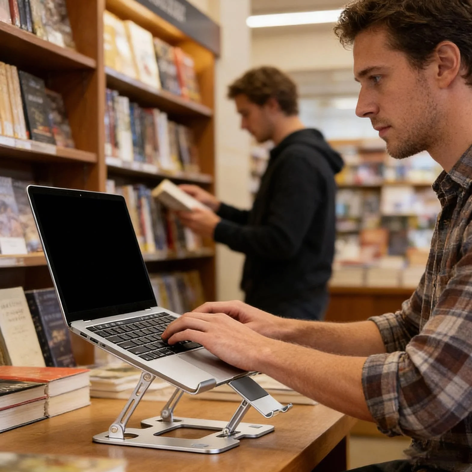Podstawka Pod Laptop Na Biurko 5 Pozycji Regulacji Wysokości Chłodząca
