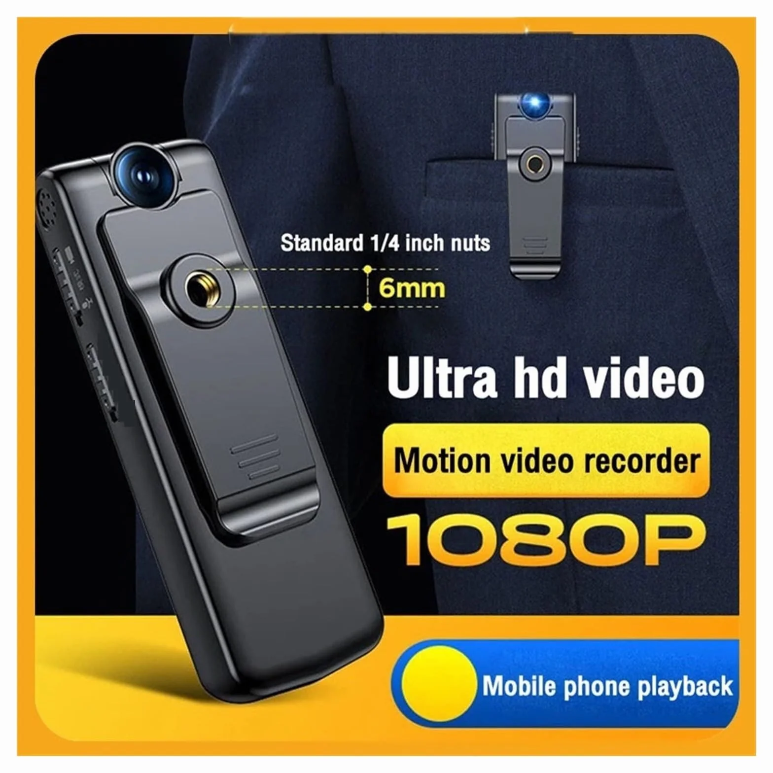 Kamera akcji Rower sportowy kamera na korpus 1080P Mini obrót kamera na deskę rozdzielczą wideo Audio dyktafon motocykl motor Motion Digtal Camera(Add 64gb card,A19 Camera)