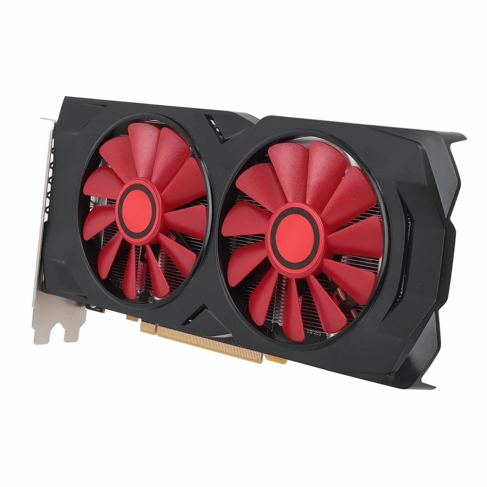 RX580 8 GB GDDR5 256bitowa karta graficzna do gier, cichy, podwójny wentylator, karta graficzna do gier z PCI Express 2.0, 16X do komputera stacjonarnego