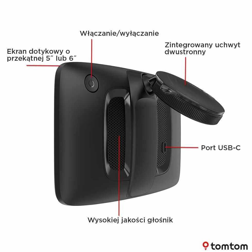 TomTom Nawigacja dla ciężarówek GO Professional 2 generacji (z ekranem 6 cali, mapami Europy i aktualnymi informacjami o korkach dla ciężarówek, samochodów dostawczych, autobusów i dużych pojazdów)