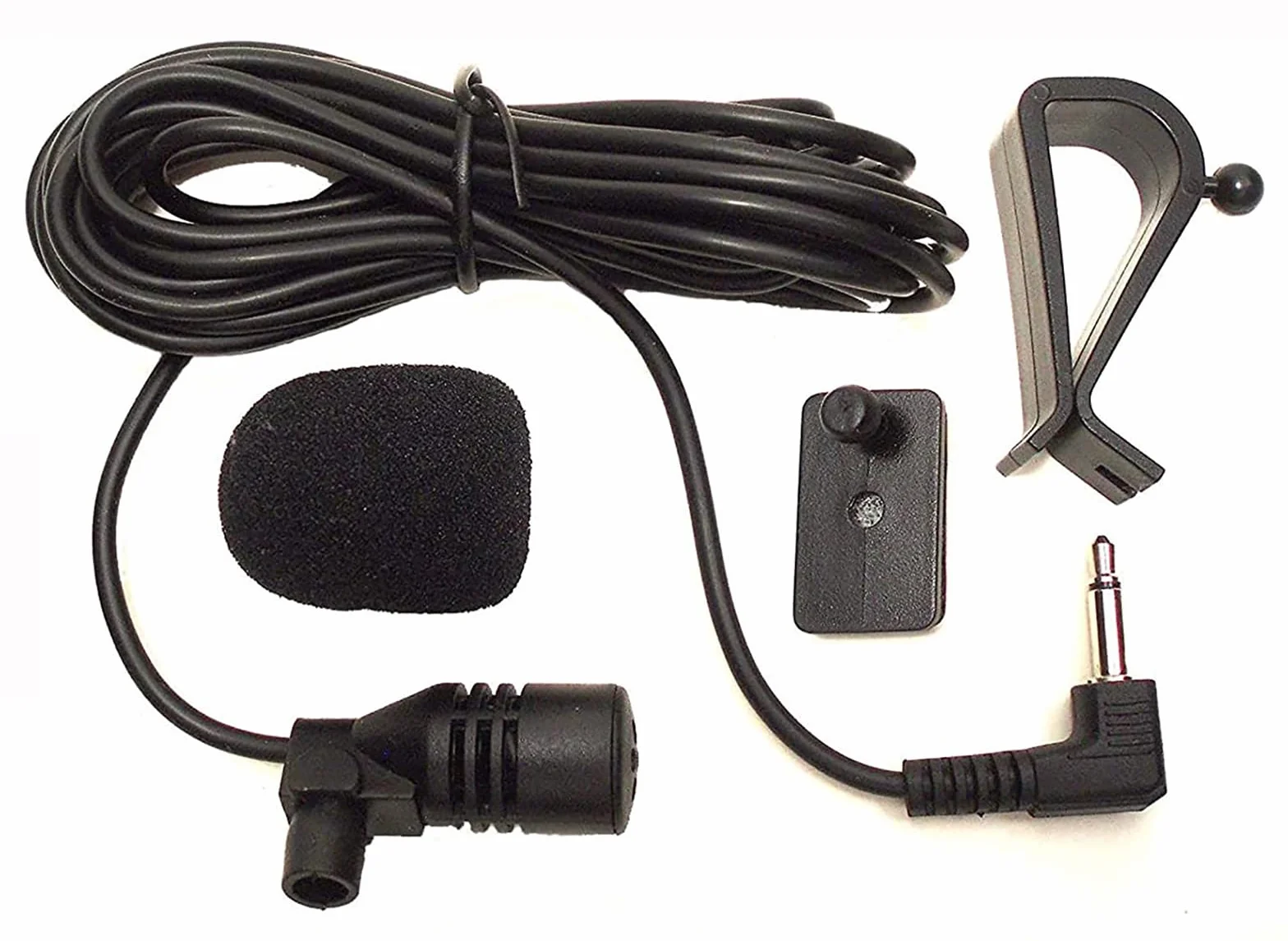 Mikrofon 3,5 mm Montaż do Samochodowej Jednostki Głównej Bluetooth Radio Stereo GPS DVD Czarny MJ509D