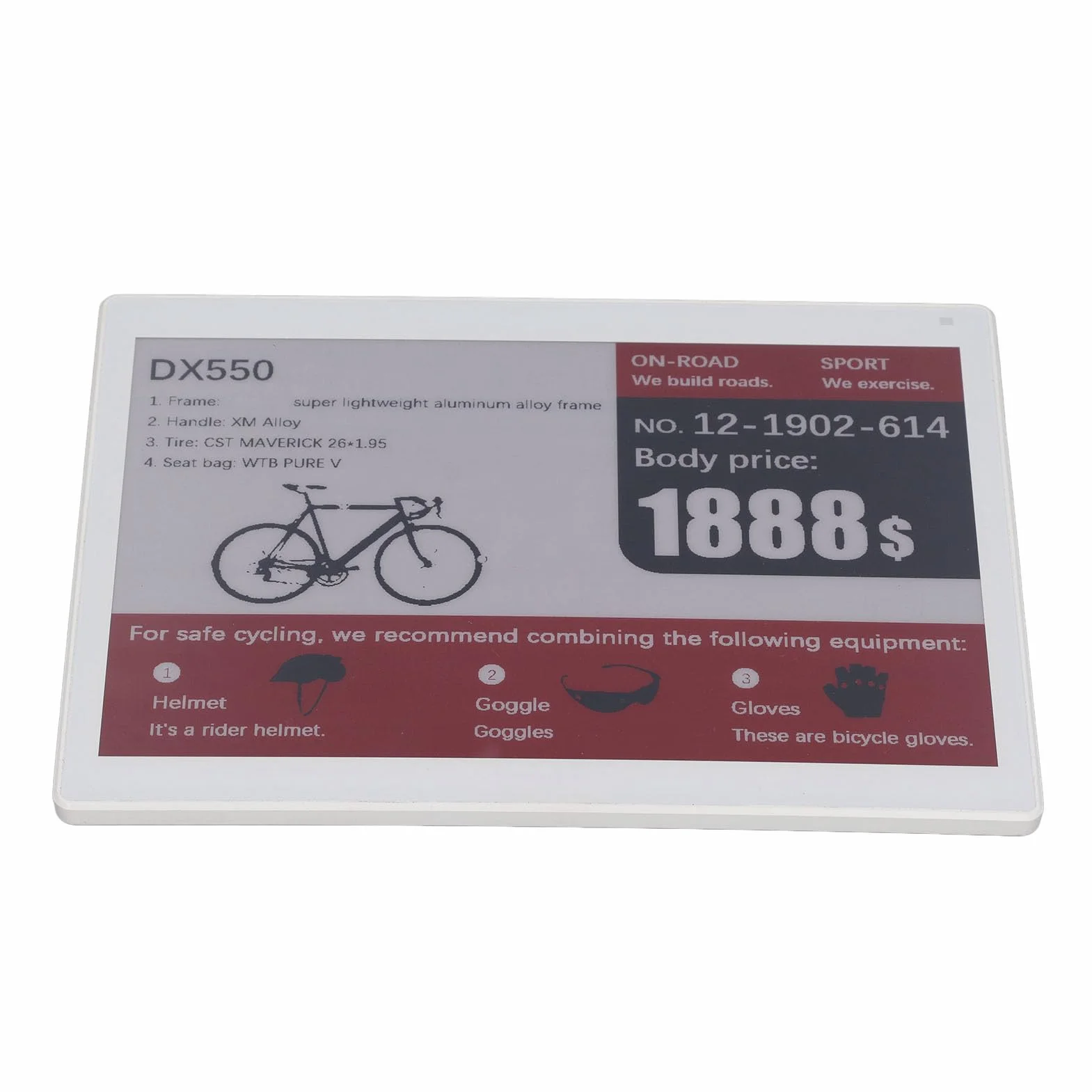 Wyświetlacz E-papier o Przekątnej 10,2 Cala, Edytowalna Cyfrowa Etykieta z ceną, Akumulator 4000 MAh, Ekran E Ink do Wizytówek, Znak Stołu Konferencyjnego, Dekoracja Wnętrz